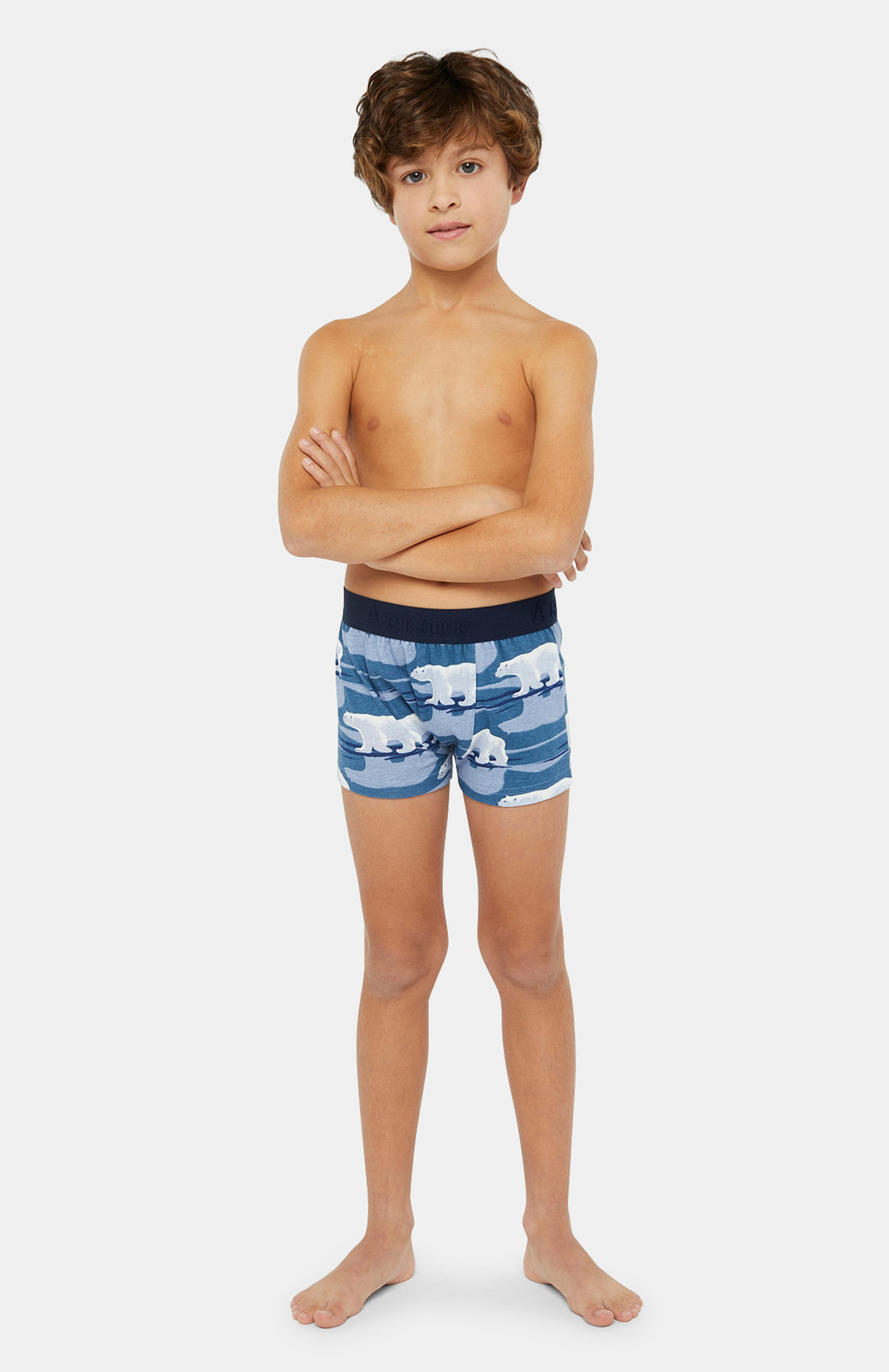 Boxer Enfant Ours Bleu 1