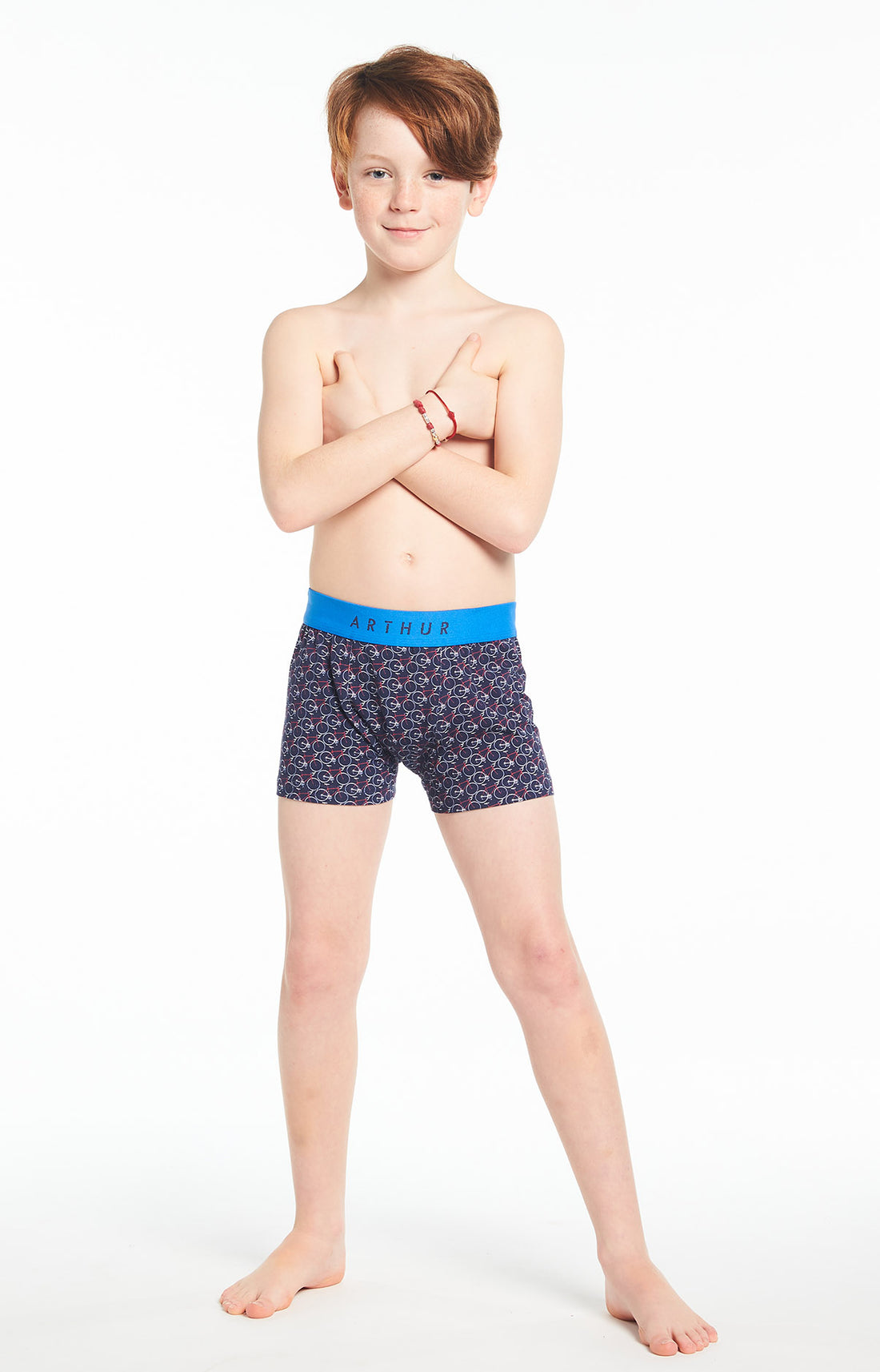 Boxer Enfant Vélo Marine 1