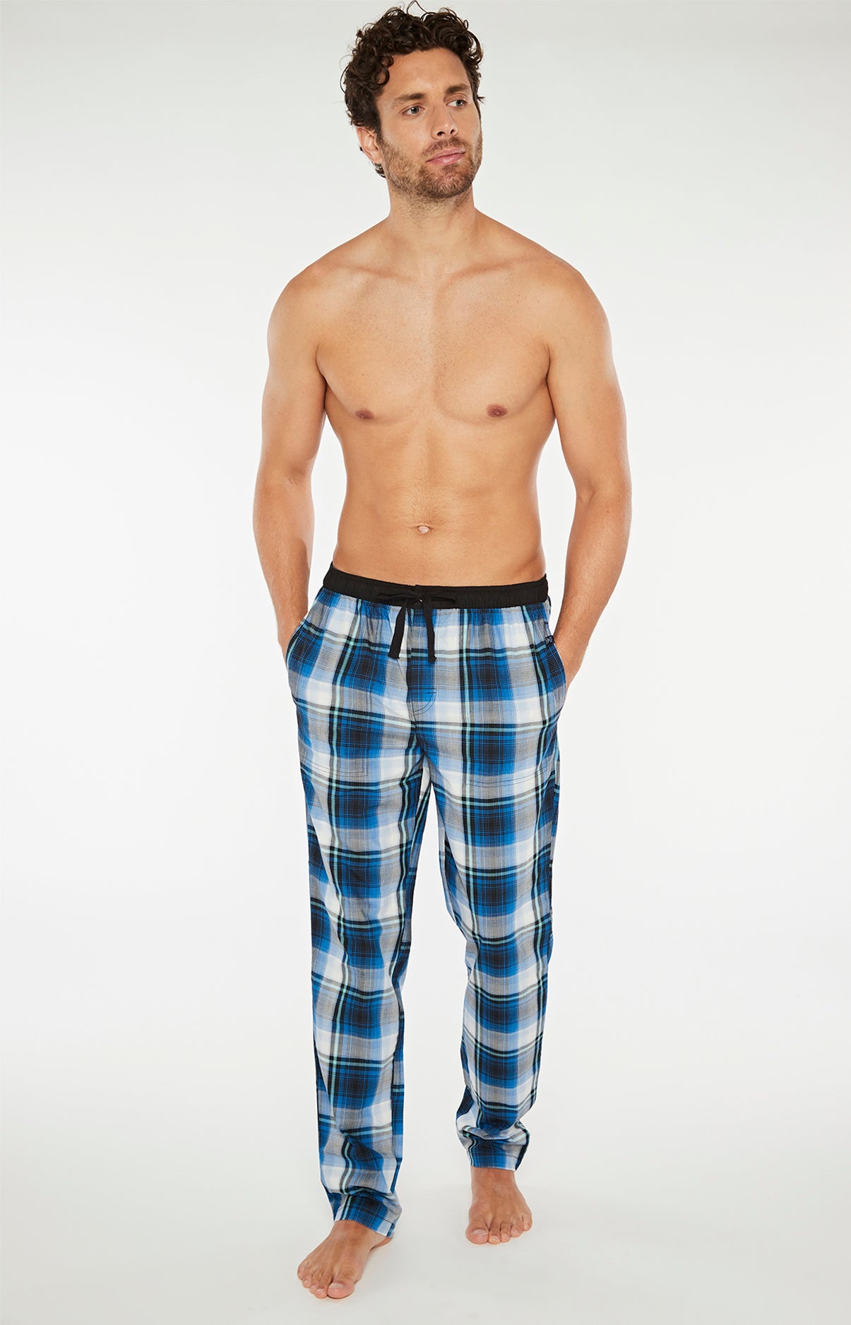 Pantalon Homme 917 carreaux Bleu 2