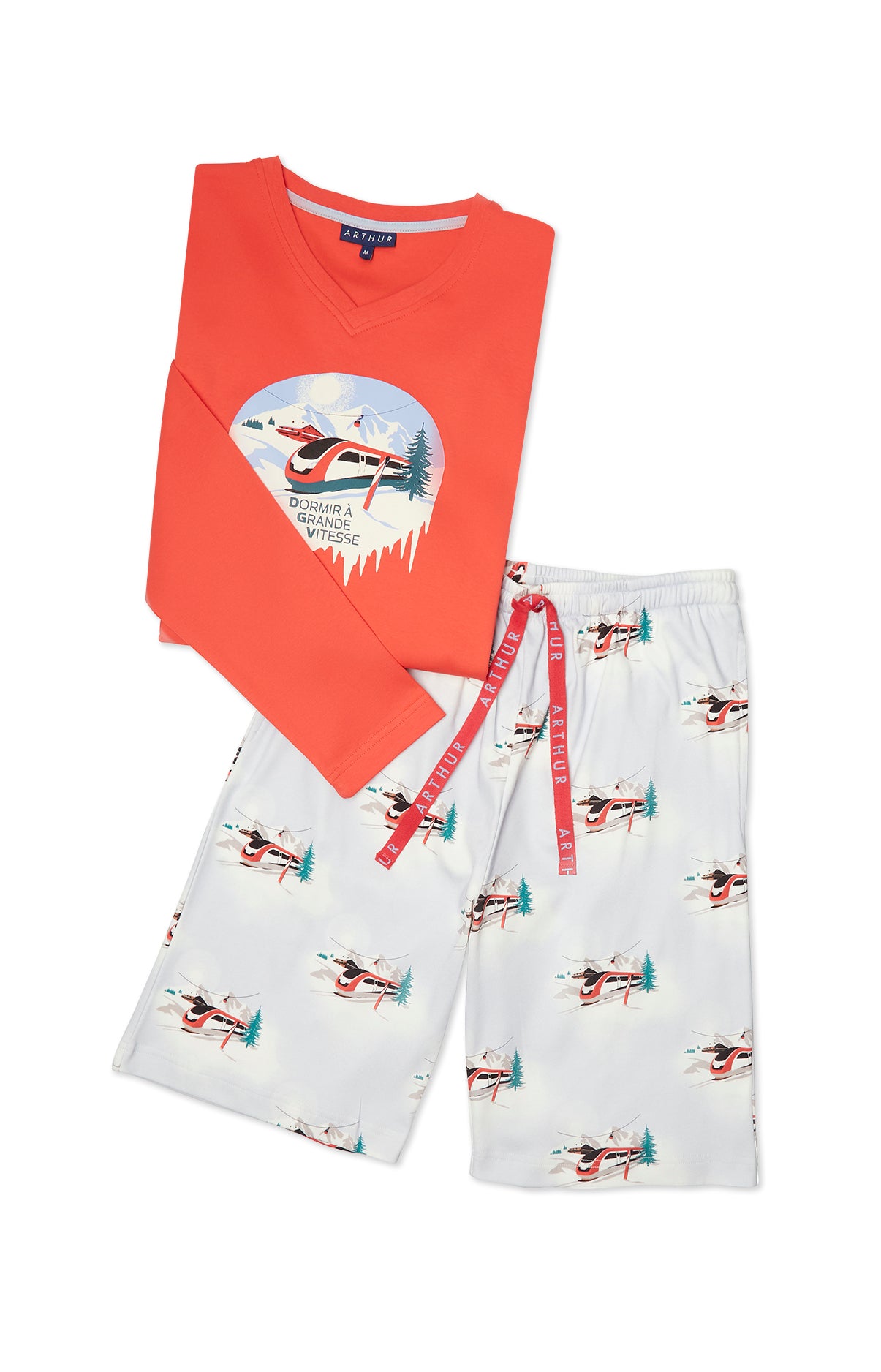 Pyjashort Homme Dodo Grande Vitesse Bleu 3