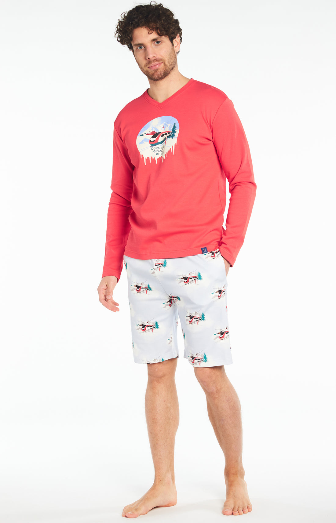 Pyjashort Homme Dodo Grande Vitesse Bleu 1