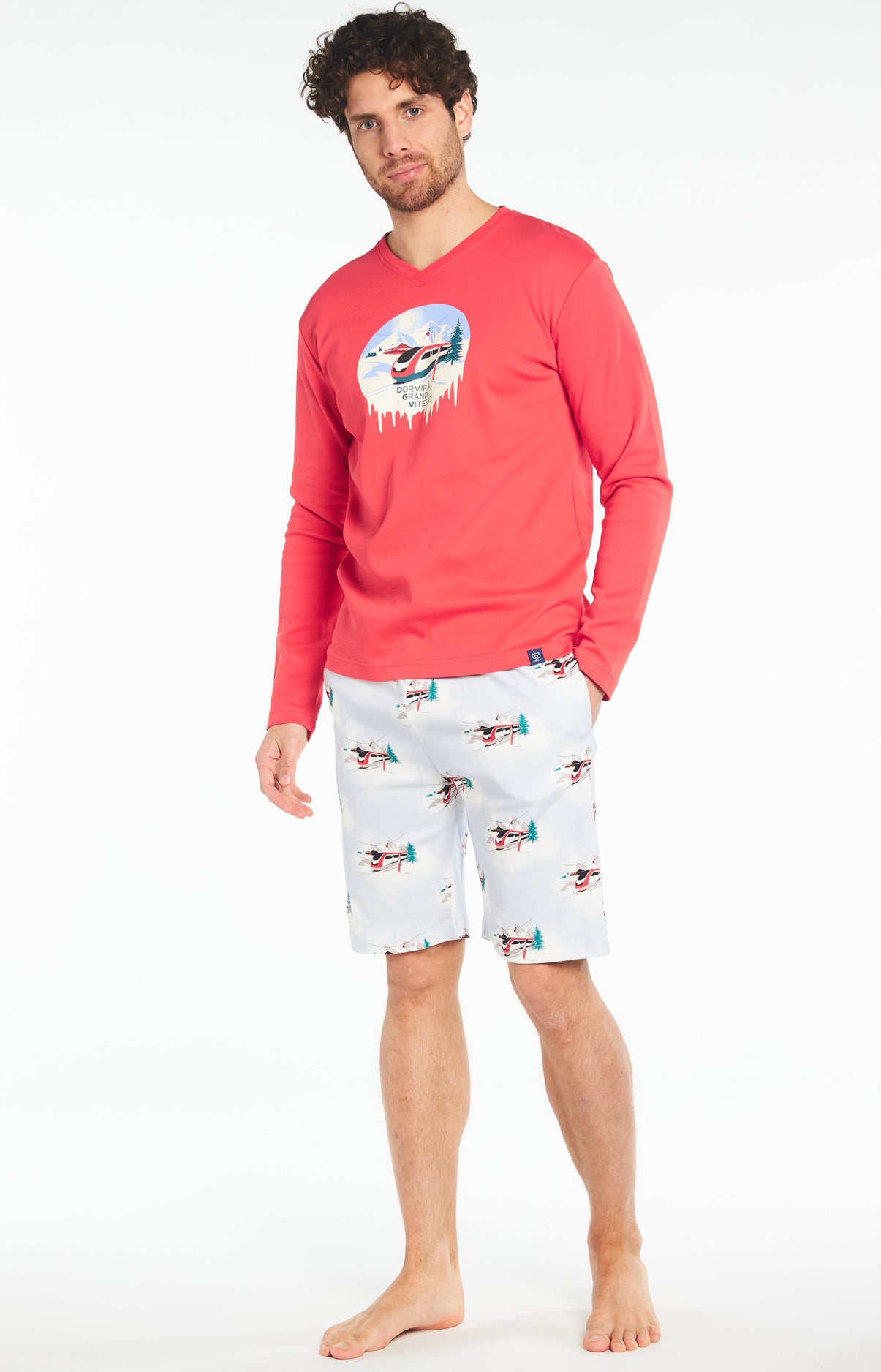 Pyjashort Homme Dodo Grande Vitesse Bleu 1