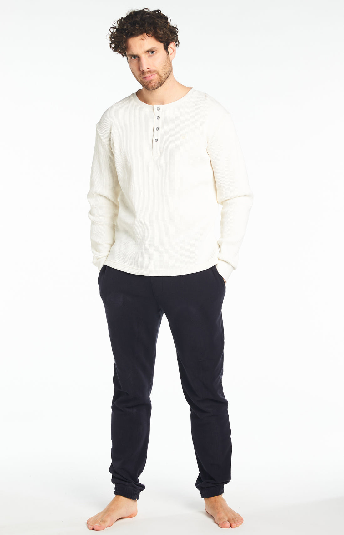 Tee-shirt Homme Uni Blanc et Ivoire 1