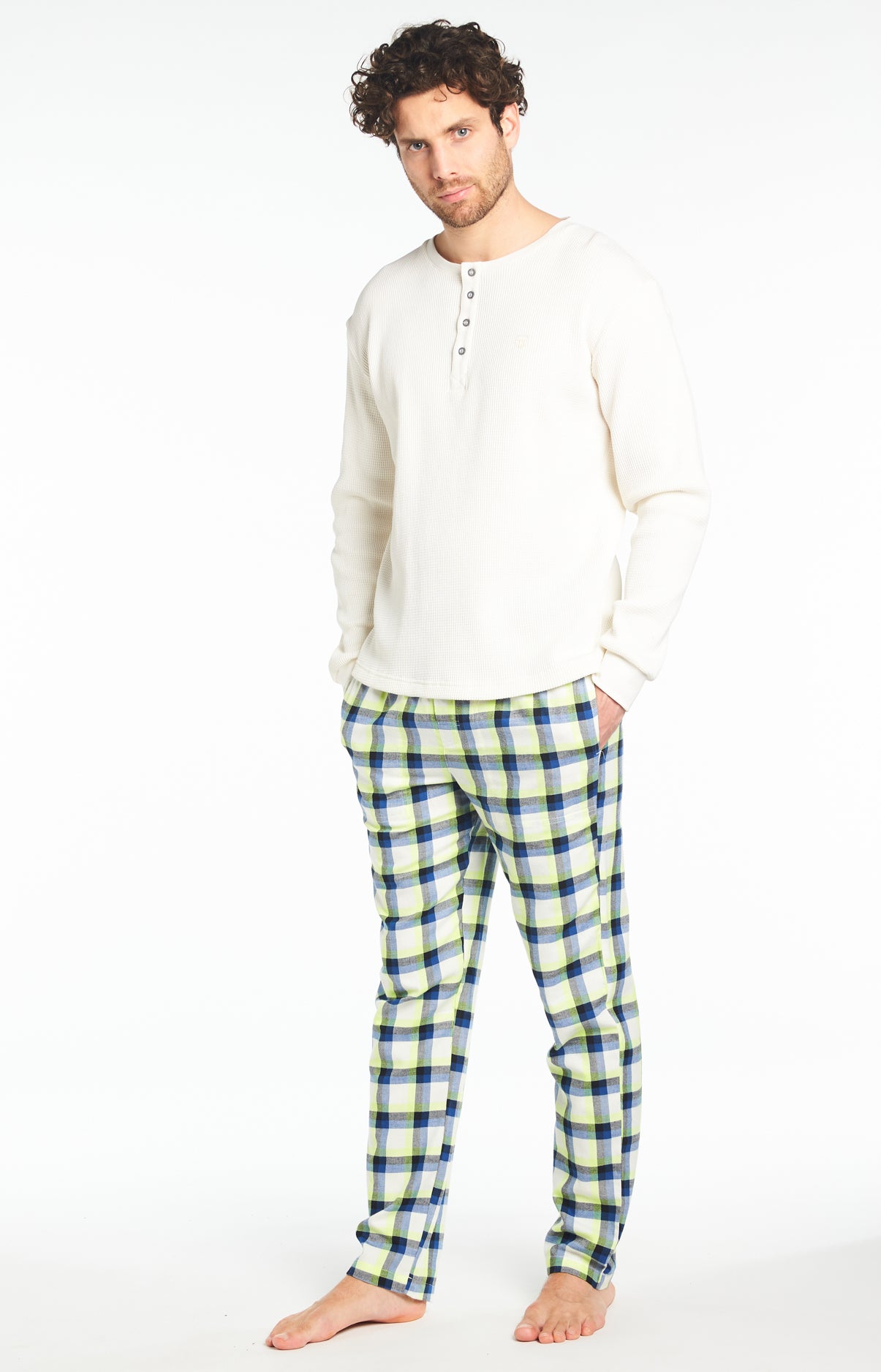 Tee-shirt Homme Uni Blanc et Ivoire 2