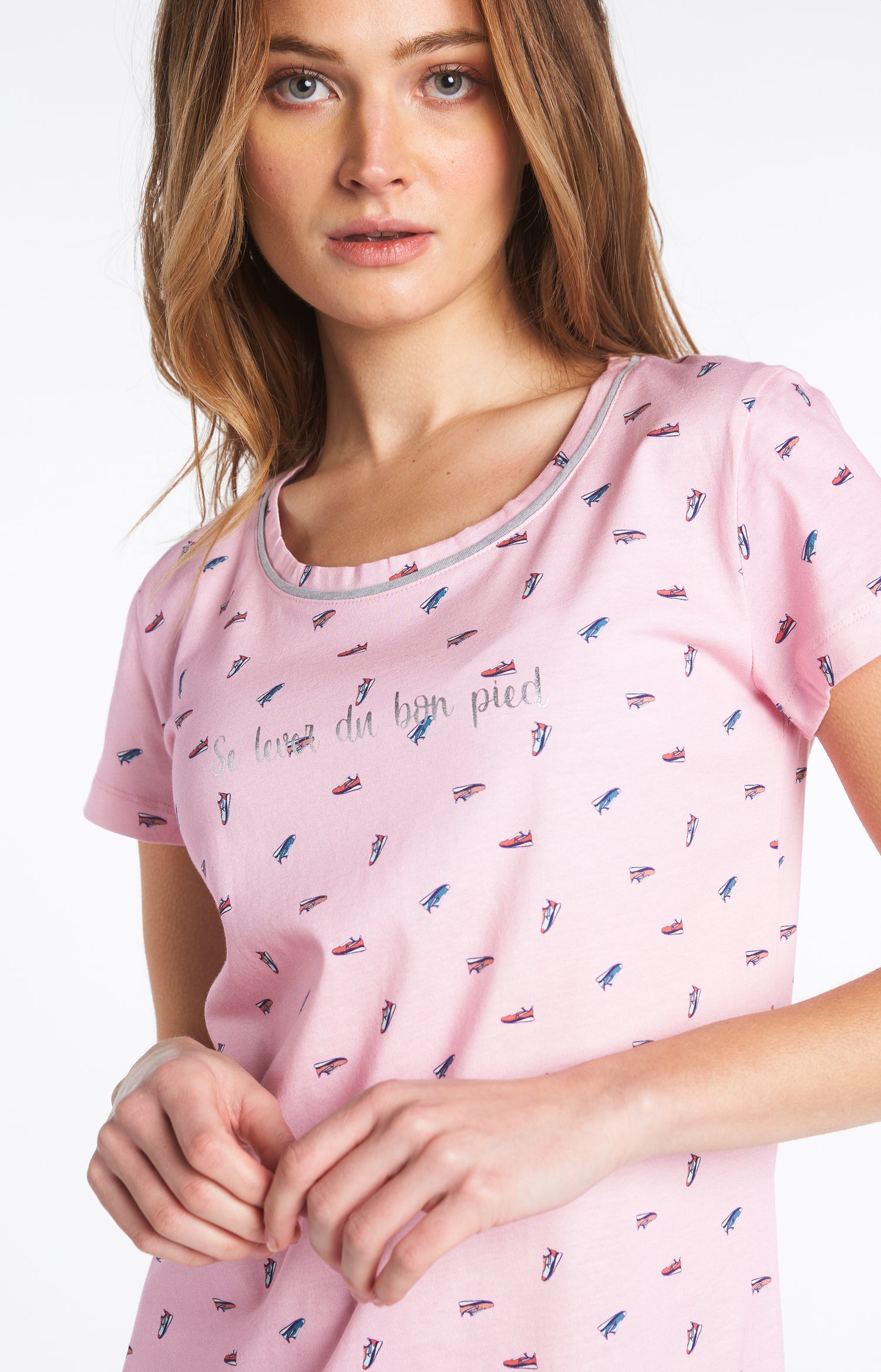 Chemise de nuit Femme Sneakers Rose 4