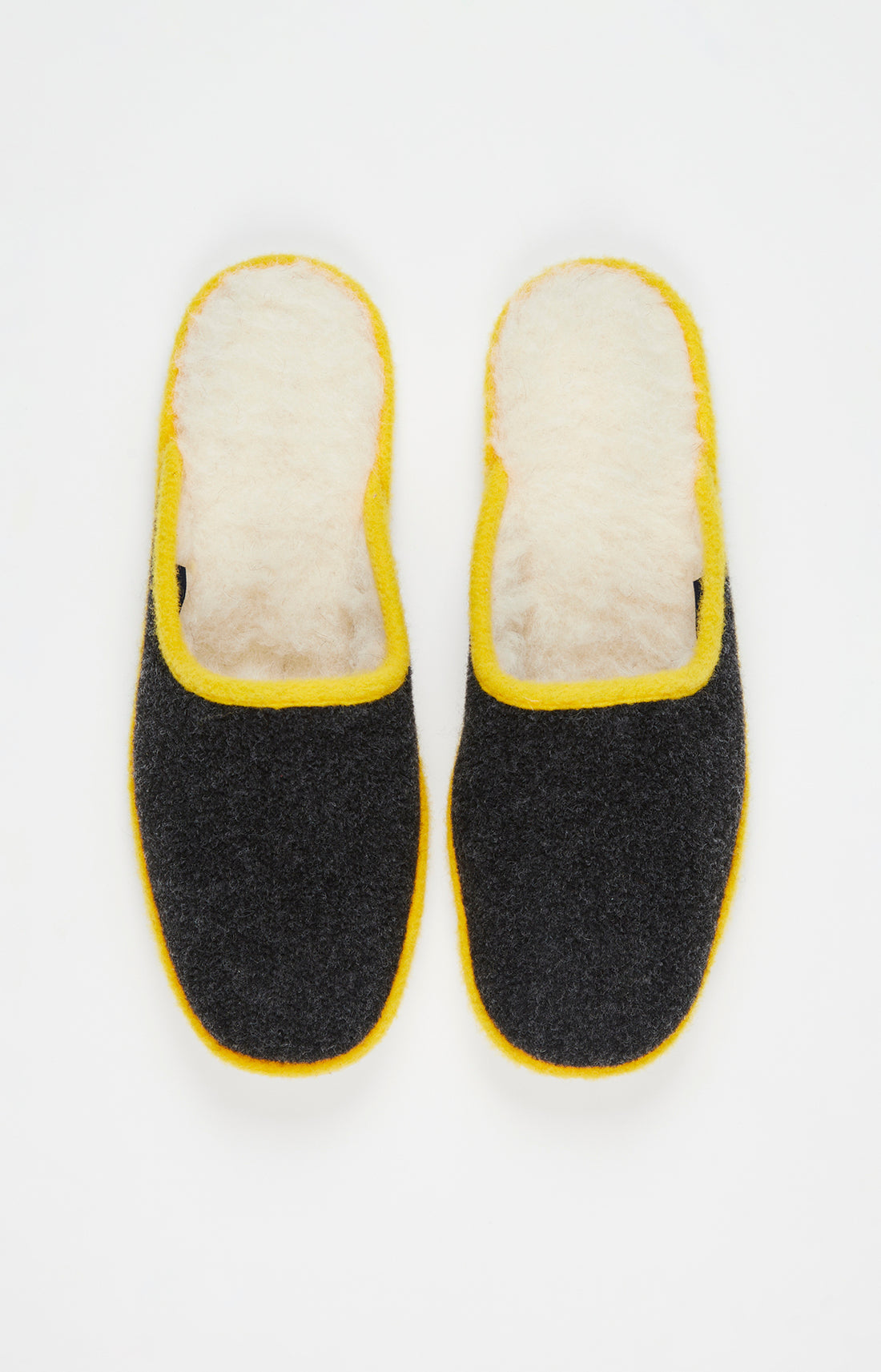 Mules Homme Polyester et Laine Gris 2