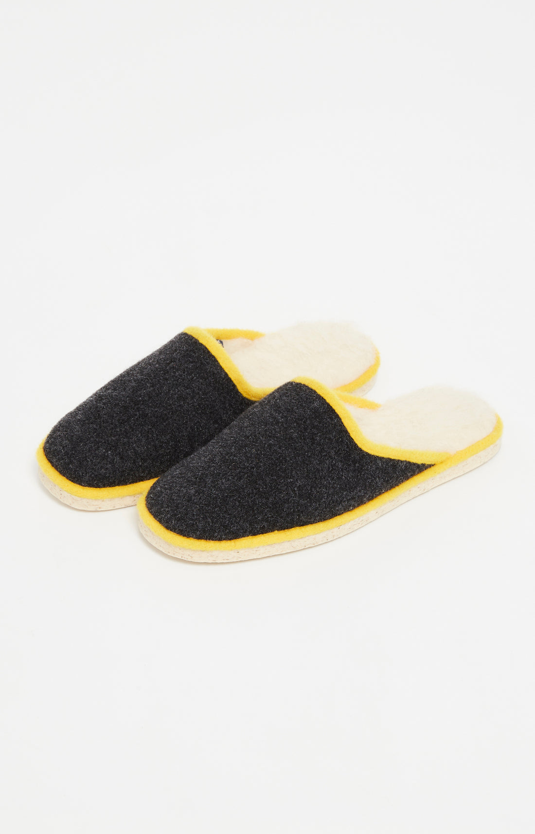 Mules Homme Polyester et Laine Gris 1