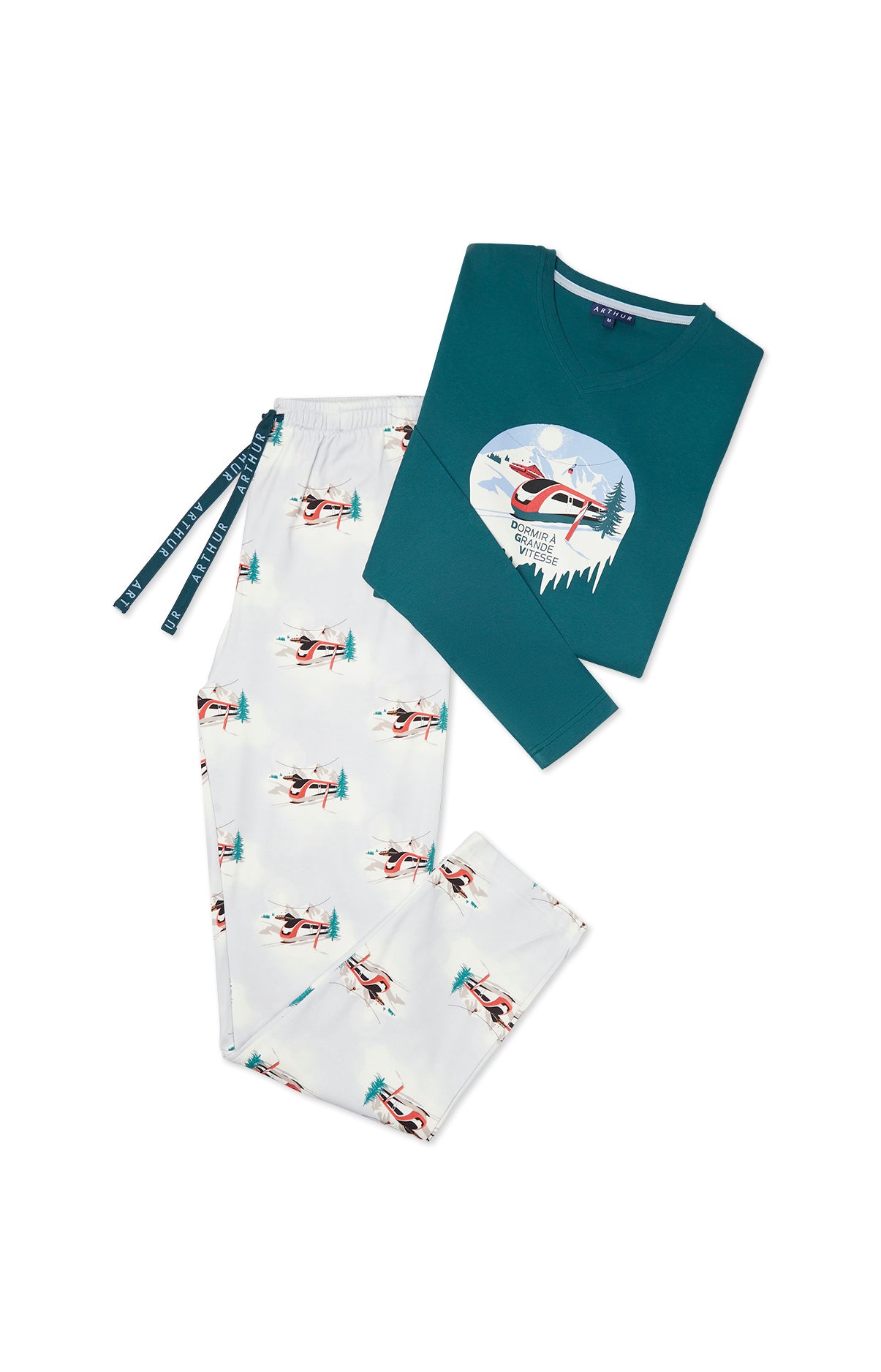 Pyjama long Enfant Dormir à grande vitesse Bleu 3