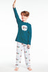 Pyjama long Enfant Dormir à grande vitesse Bleu 1