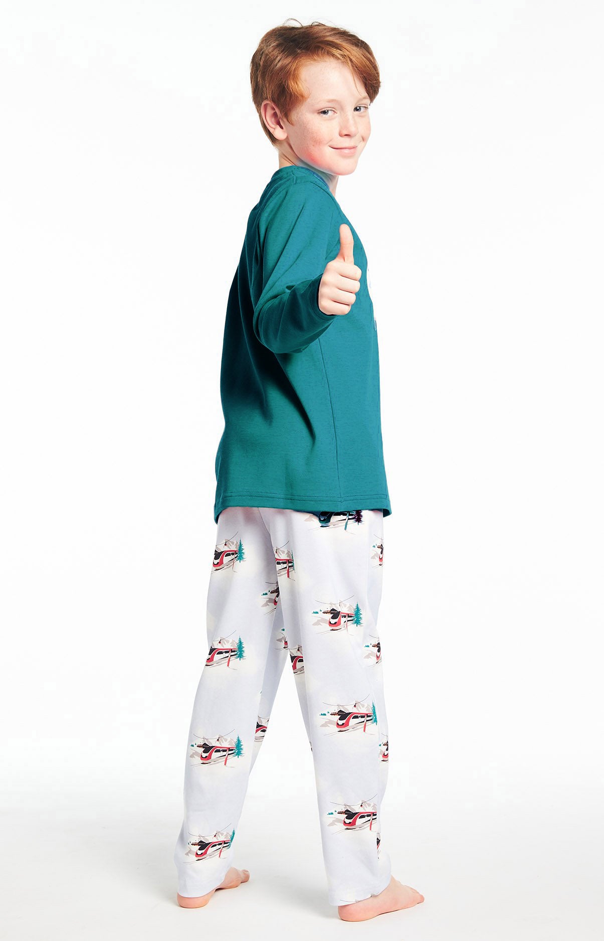 Pyjama long Enfant Dormir à grande vitesse Bleu 5