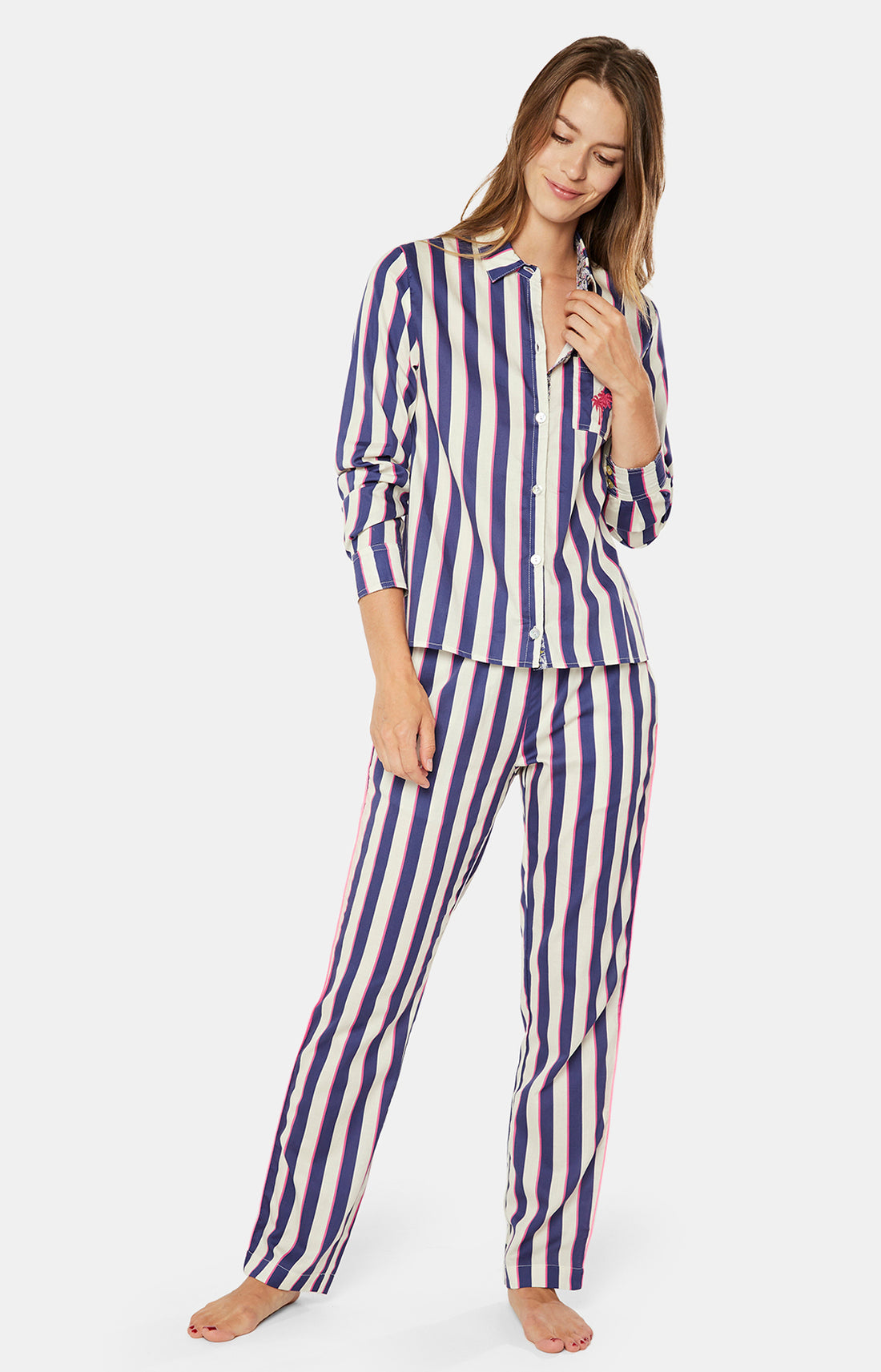 Chemise Femme Rayure Camille Bleu 2