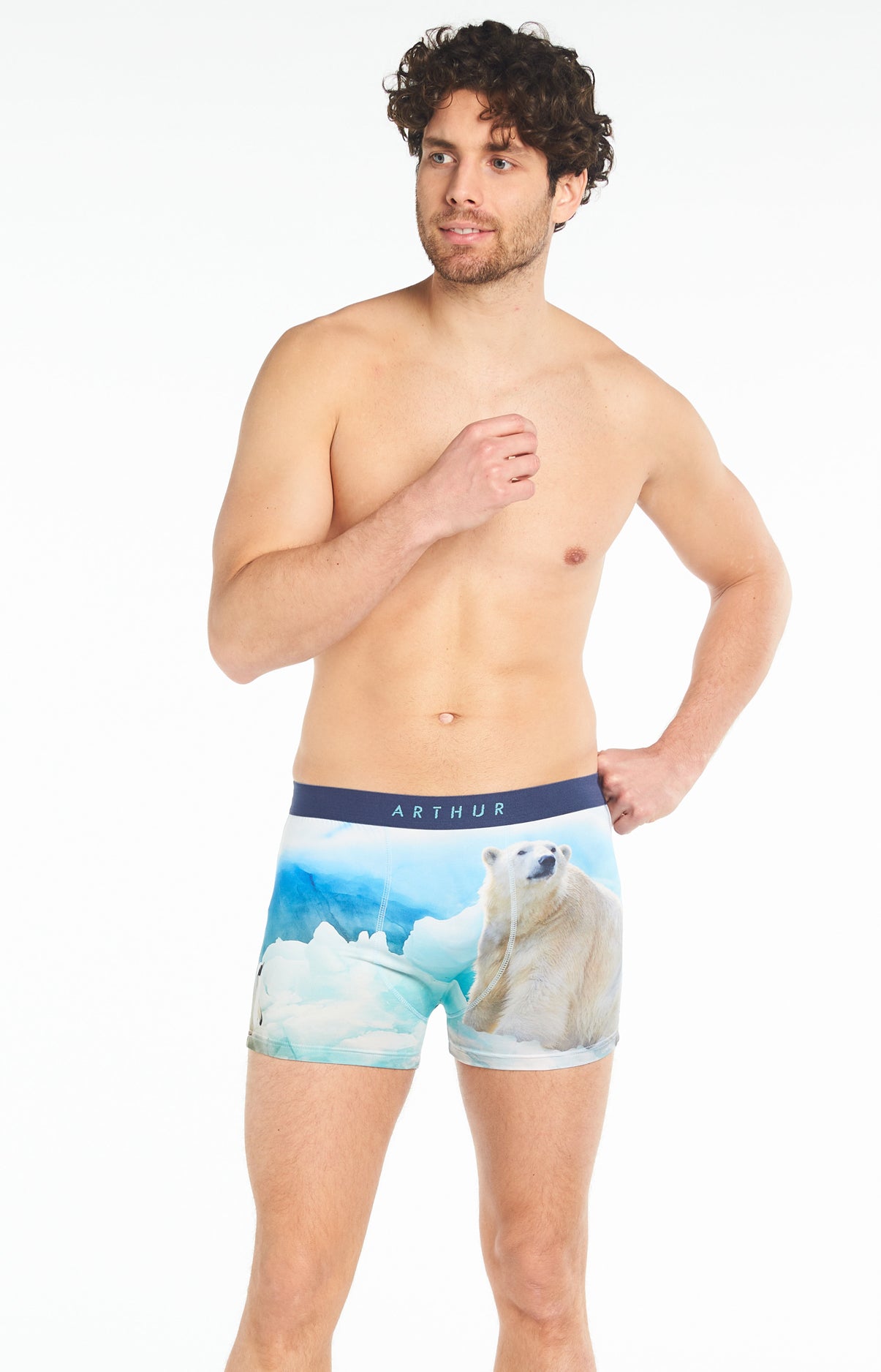 Boxer Homme Banquise Bleu 2