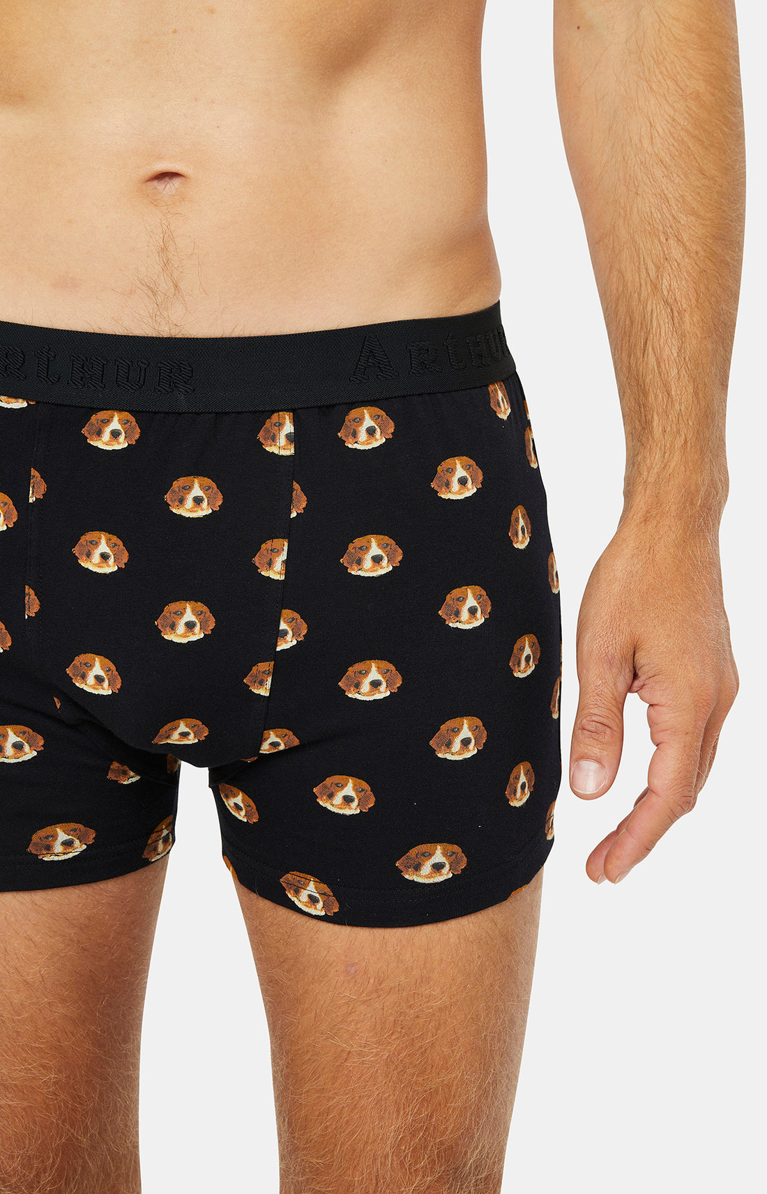 Boxer Homme Beagle Noir 7