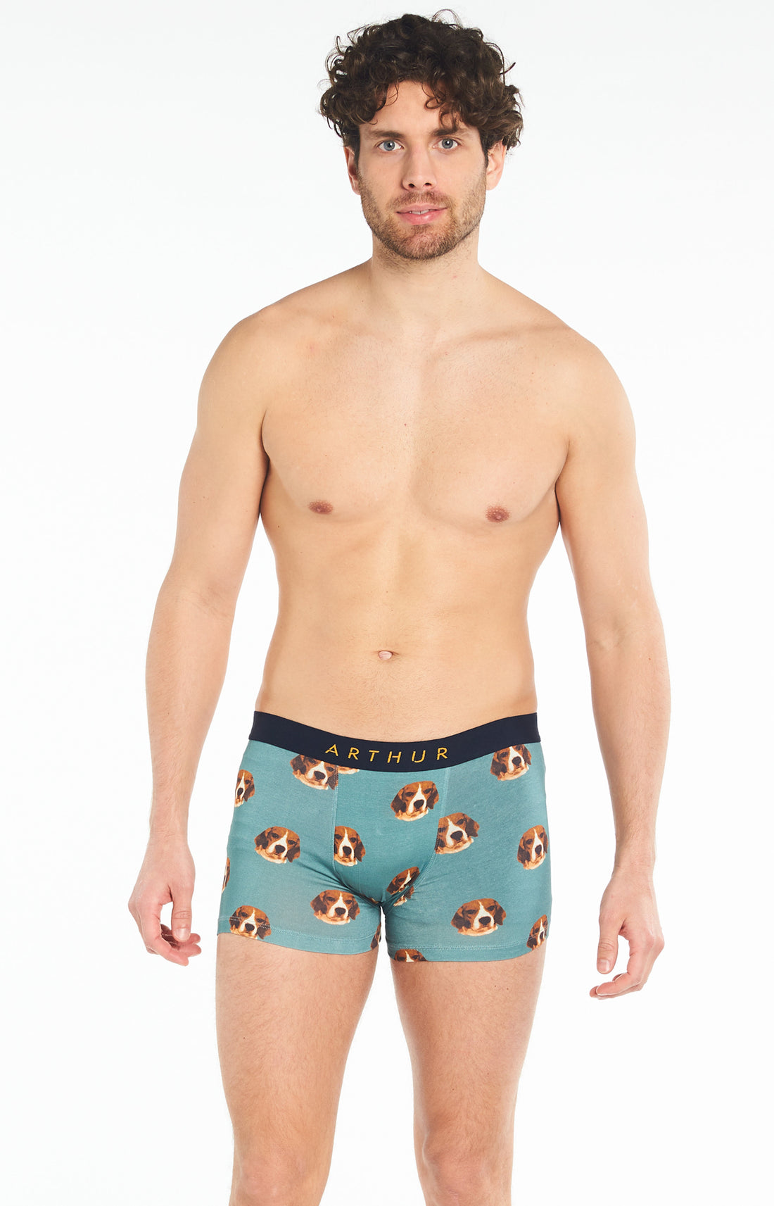 Boxer Homme Beagle Bleu 2