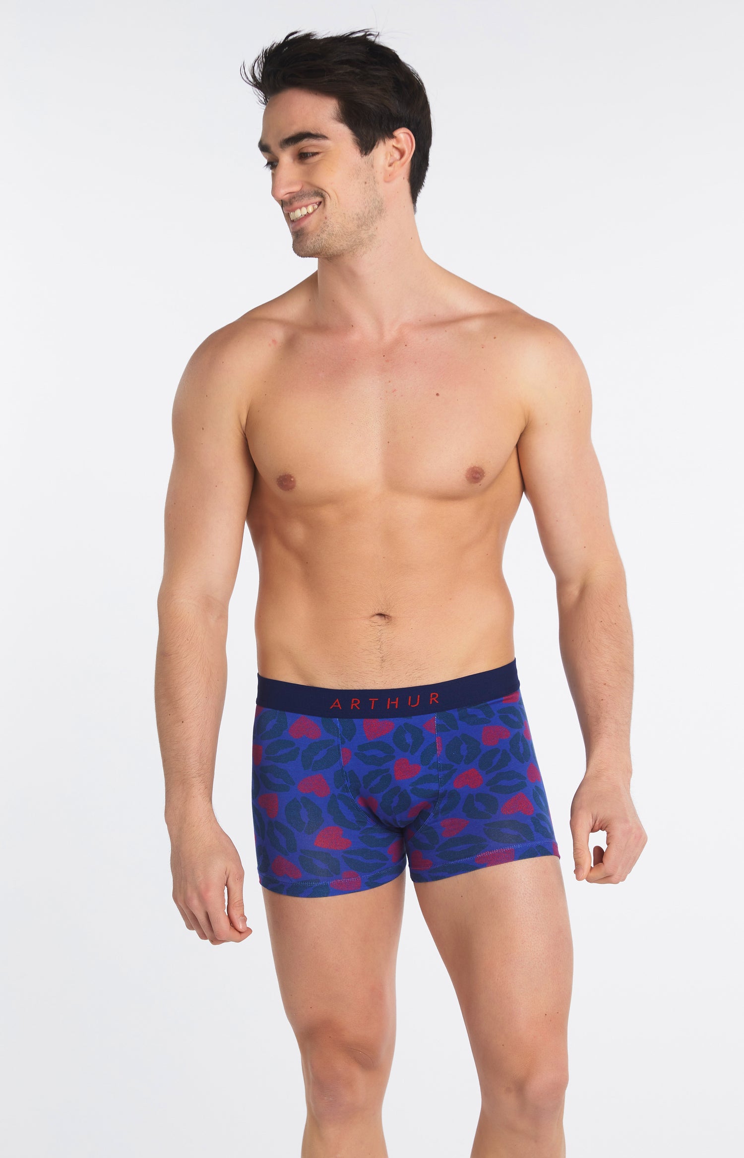 Boxer Homme Bisous Marine 4