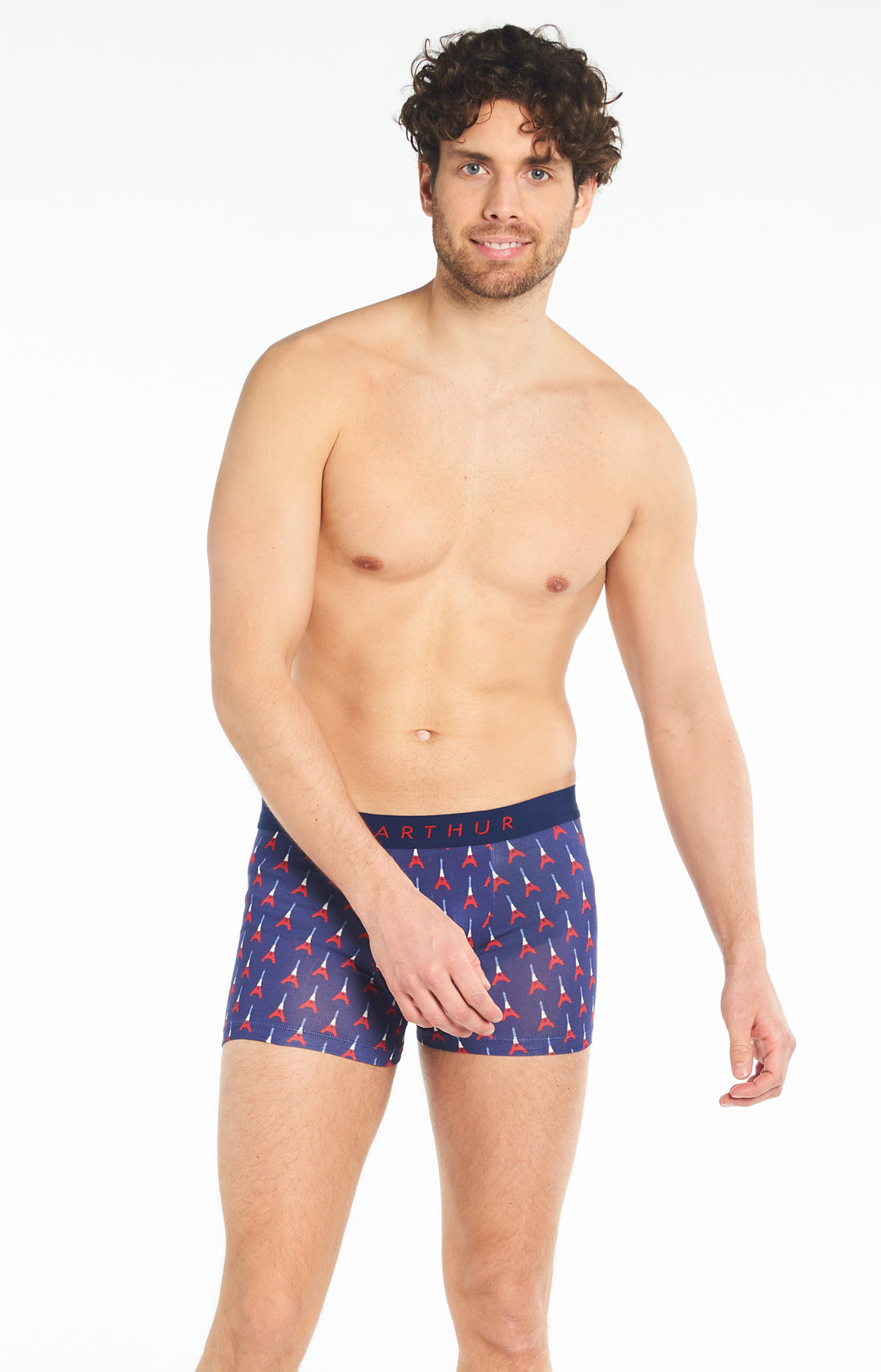 Boxer Homme Eiffel Marine 1