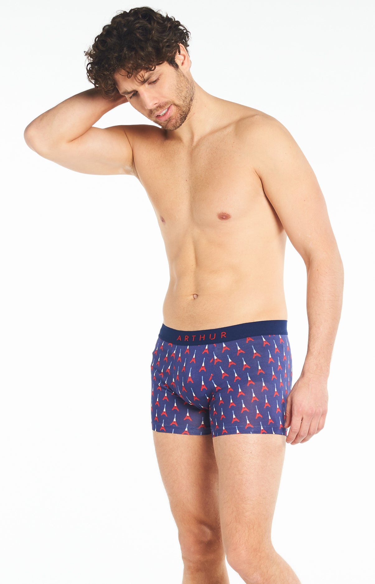 Boxer Homme Eiffel Marine 4