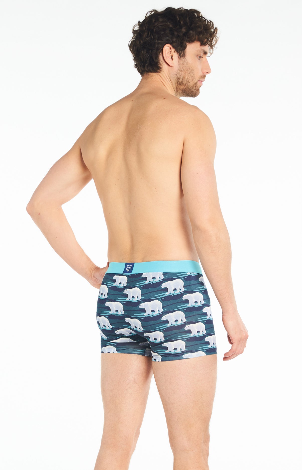 Boxer Homme Ours Bleu 5