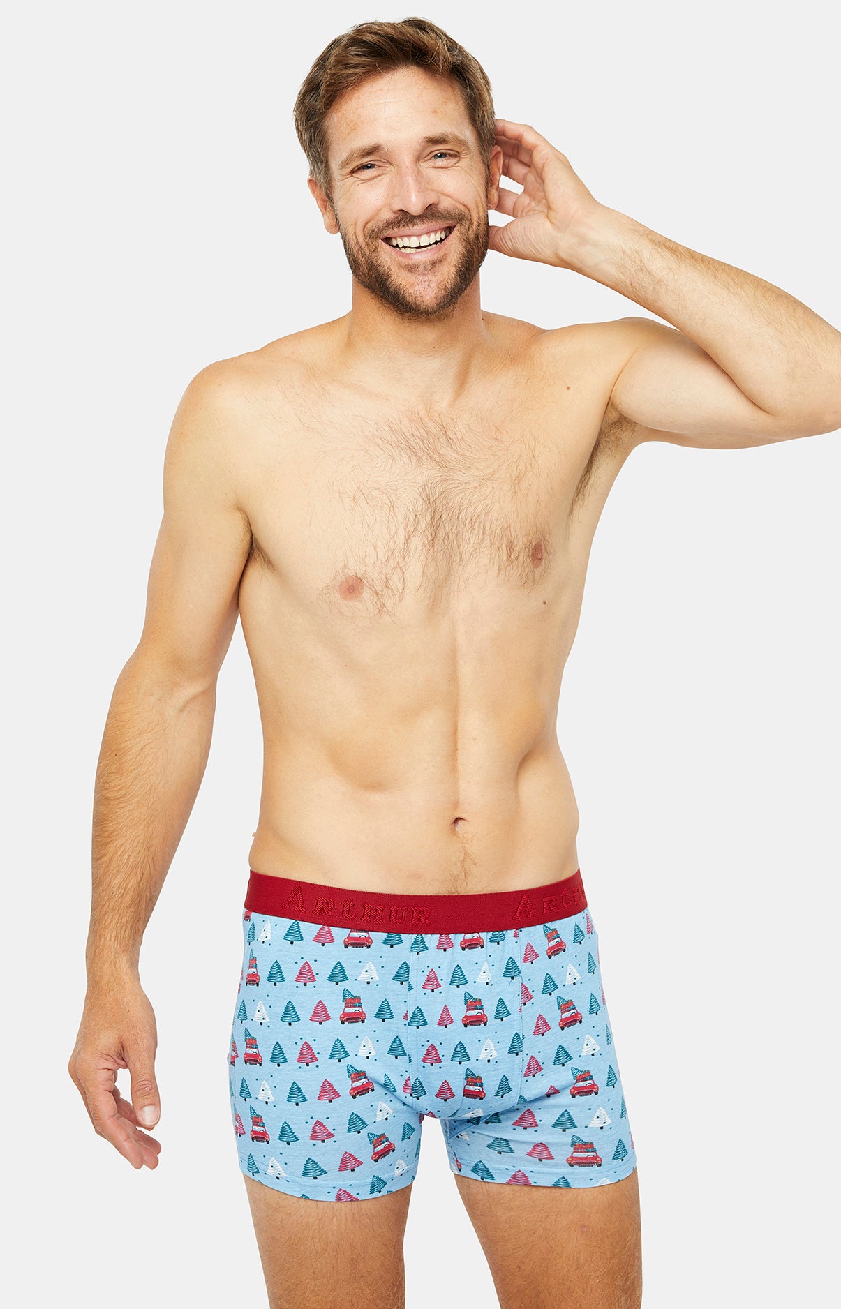 Boxer Homme Bleu 4