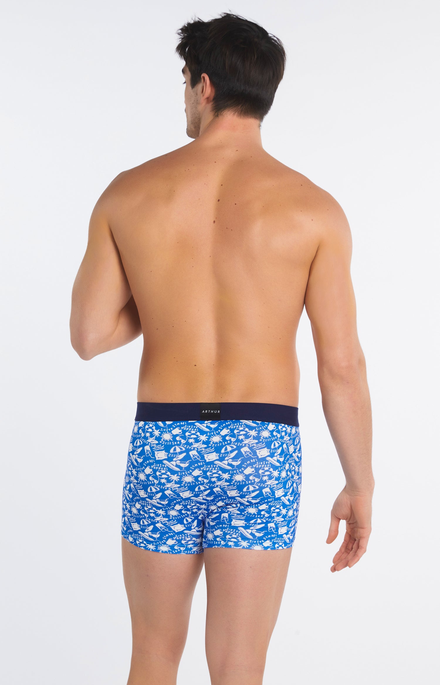 Boxer Homme Symbole Bleu 5
