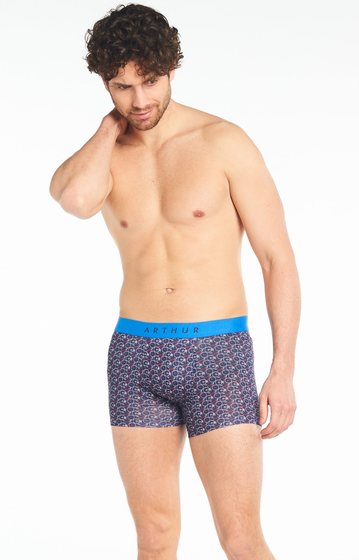 Boxer Homme Vélo Marine 1