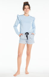 Short Femme Dalmatien Bleu 2