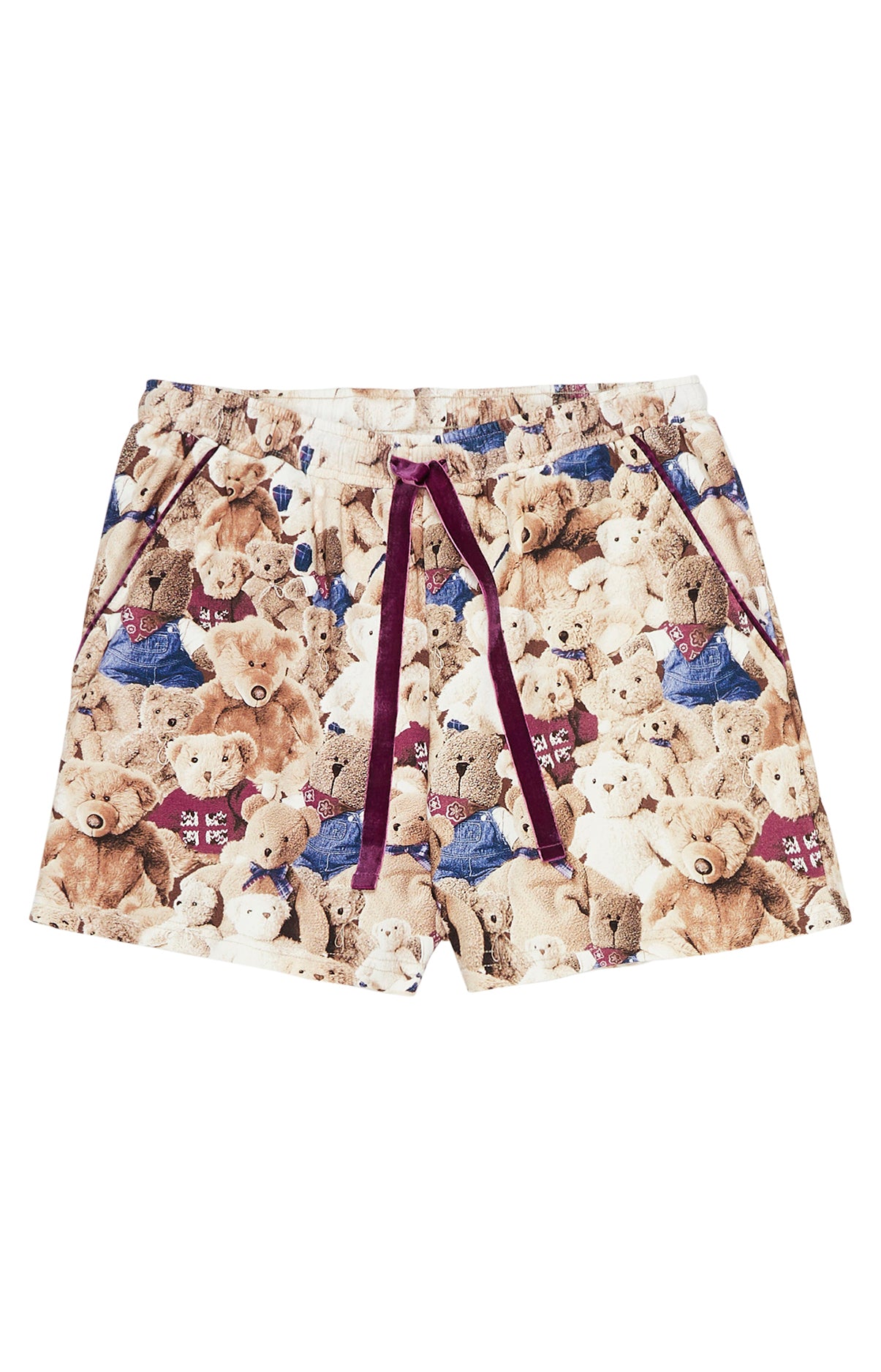Short Femme Teddy Beige et Marron 3