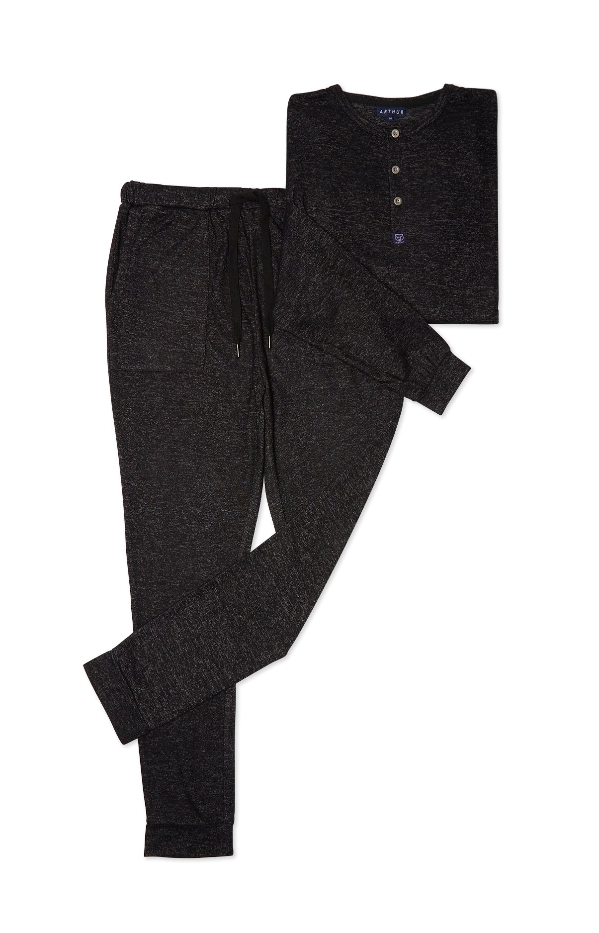 Pyjama long Homme Uni Gris 3