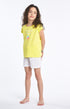 Pyjama court Enfant Icecream Blanc et Ivoire 1