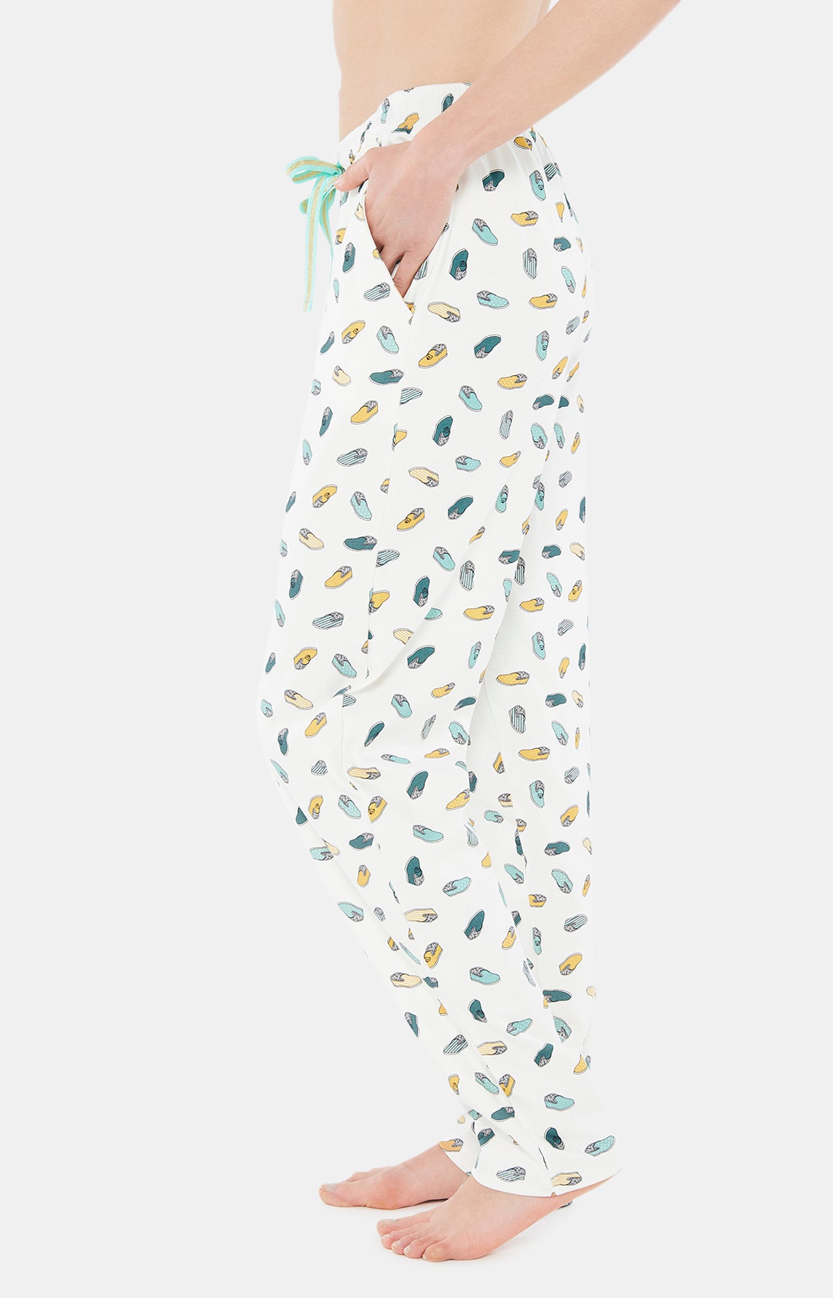 Pyjama long Homme Pantouflard Blanc et Ivoire 11