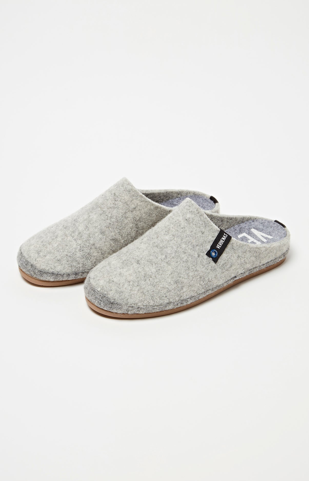 Mules Homme Feutre Gris 1
