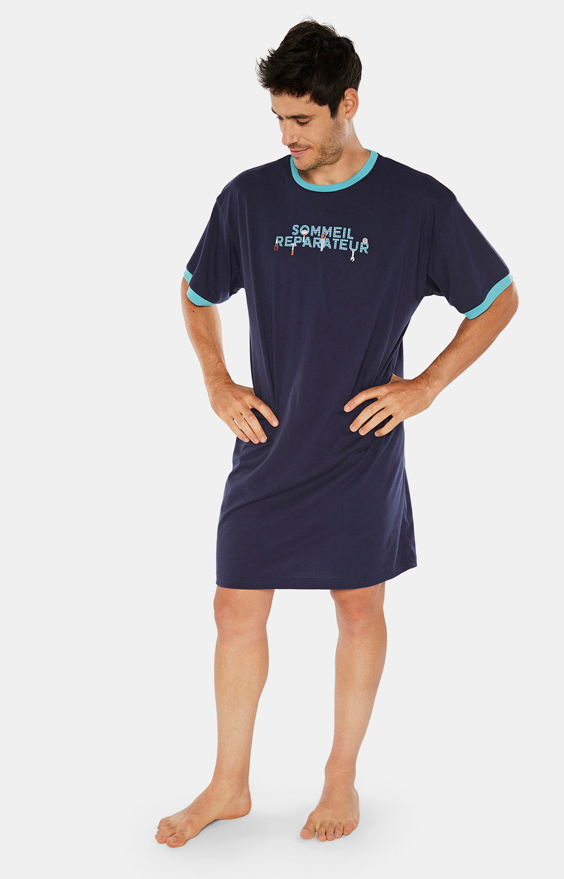 Maxi Tee-shirt Homme Bricolage Marine 2