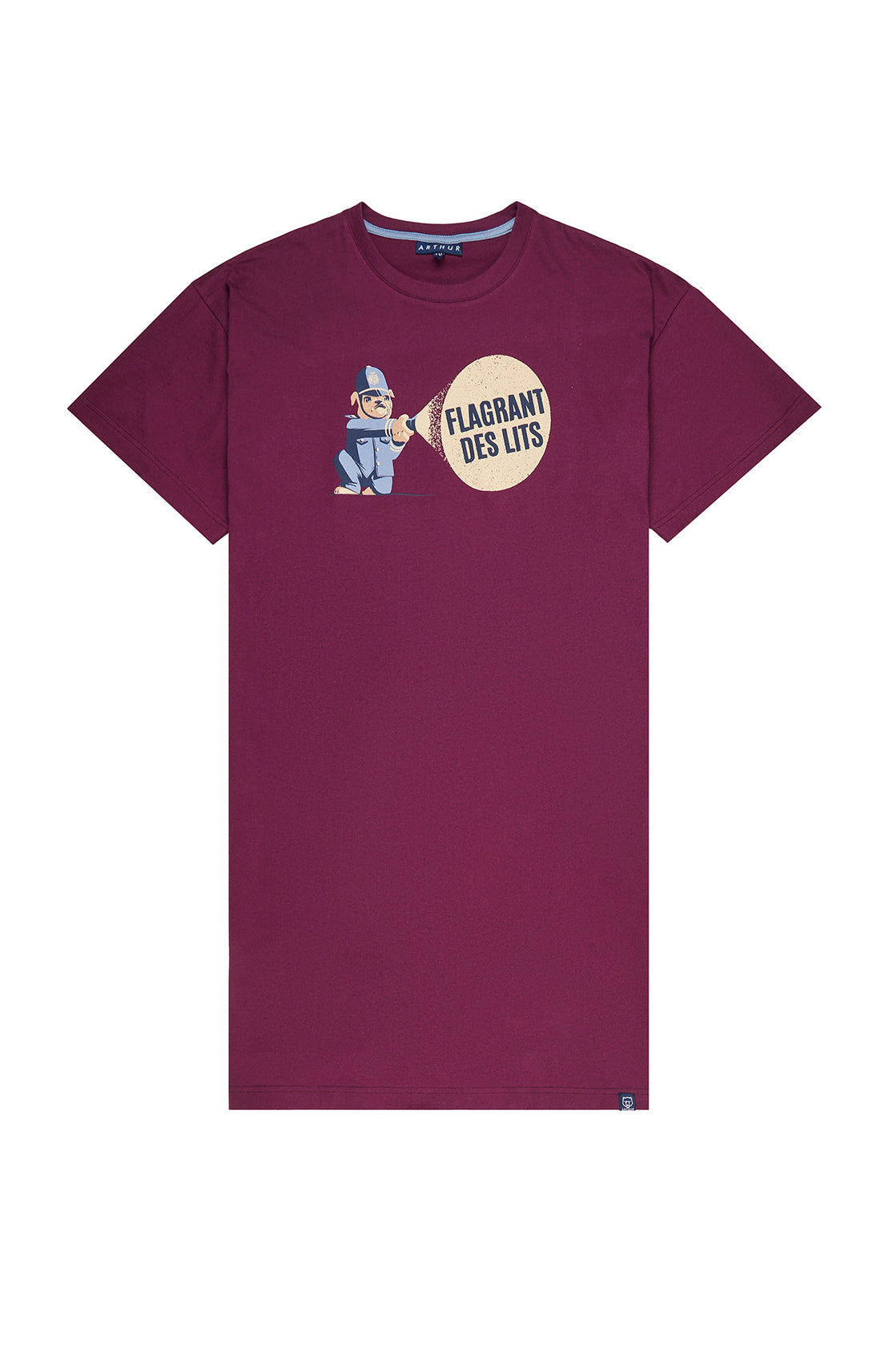 Maxi Tee-shirt Homme Bobby Violet et Bordeaux 3