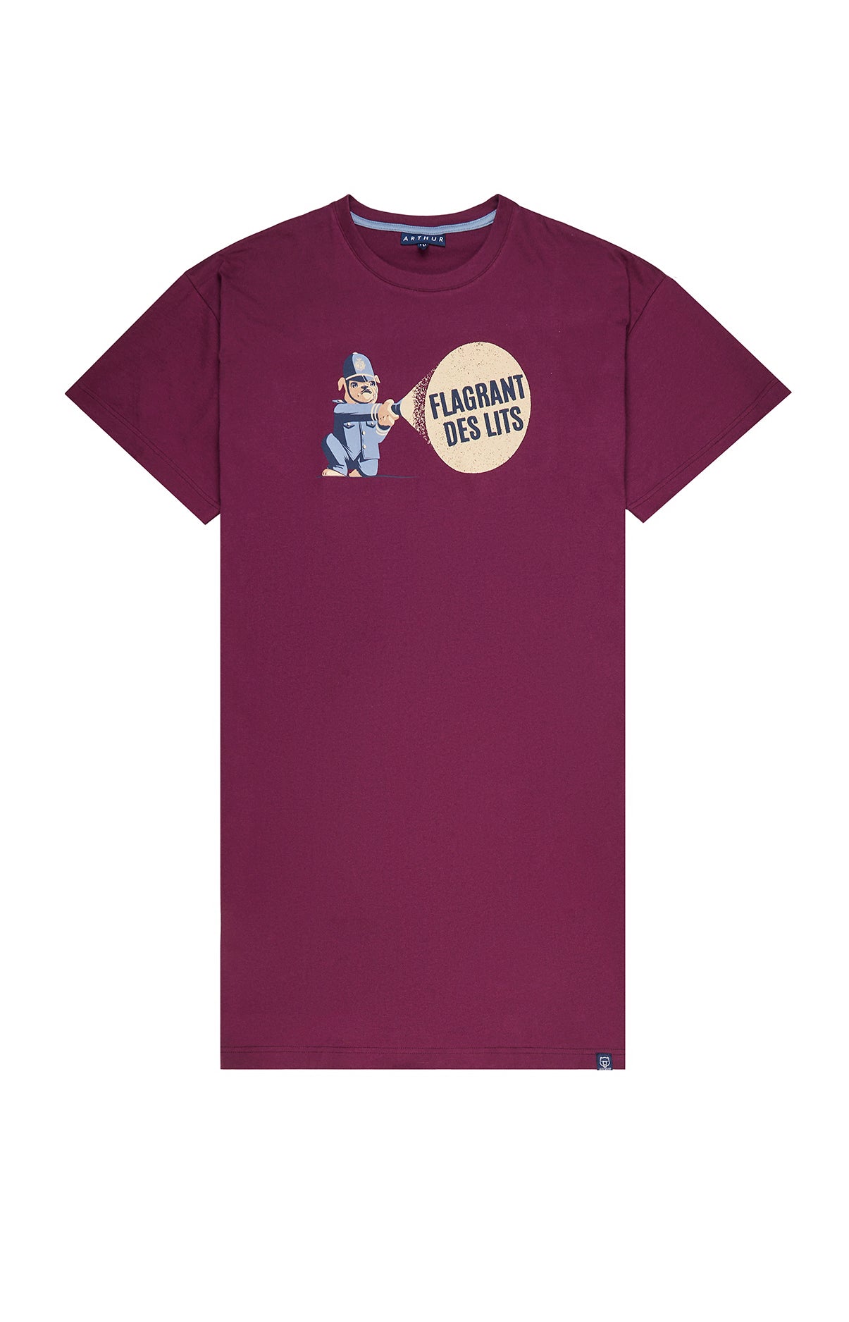 Maxi Tee-shirt Homme Bobby Violet et Bordeaux 3