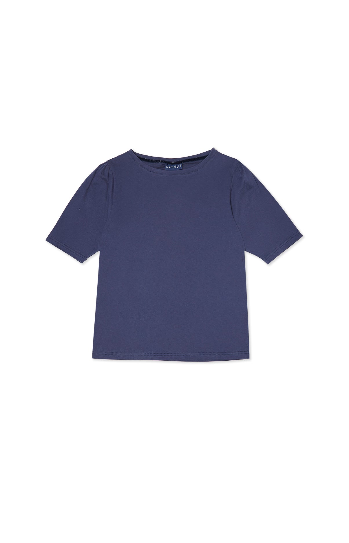 Tee-shirt Femme Uni Marine 8
