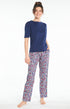 Tee-shirt Femme Uni Marine 7
