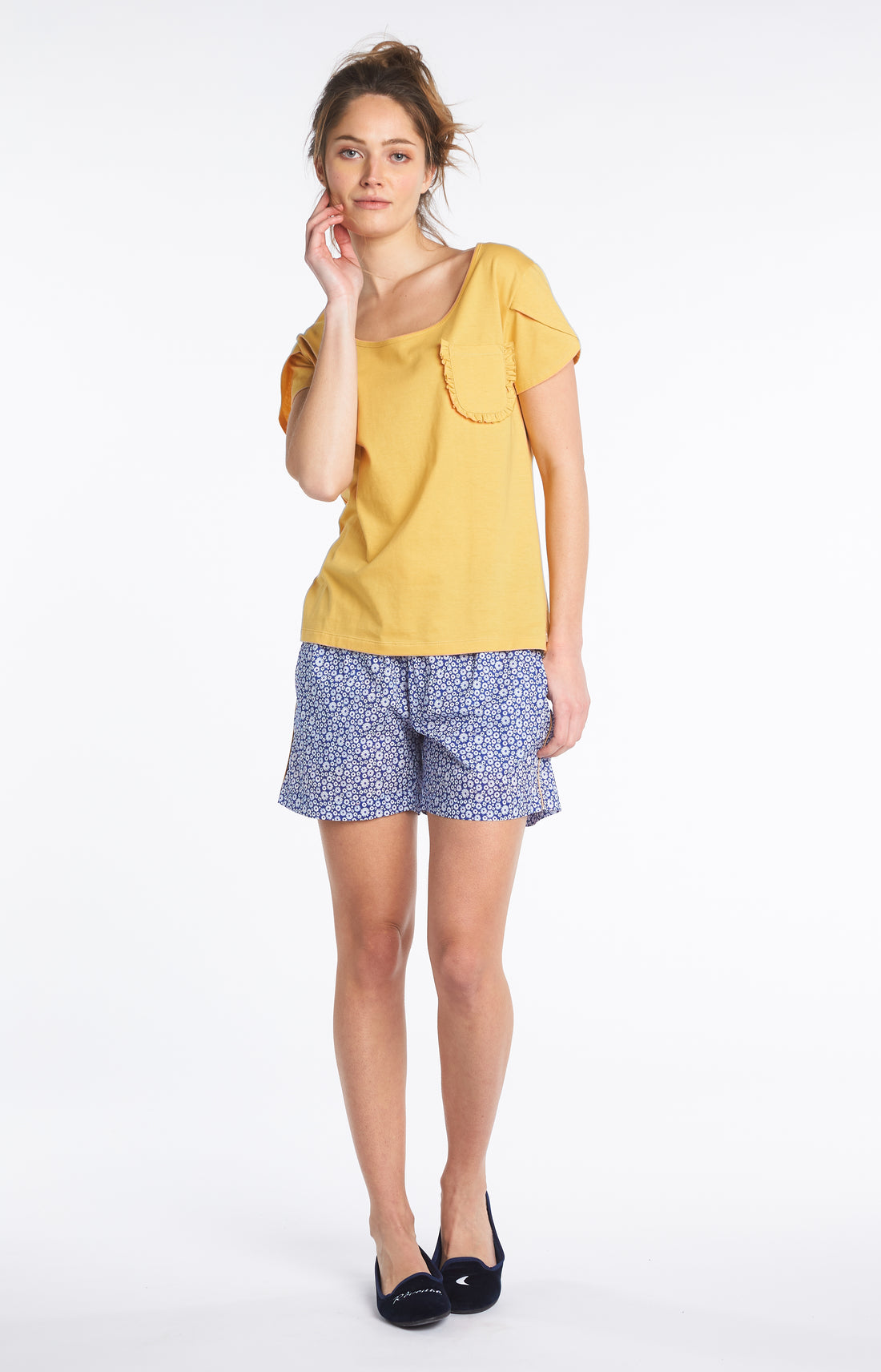 Short Femme Marguerite Bleu 1