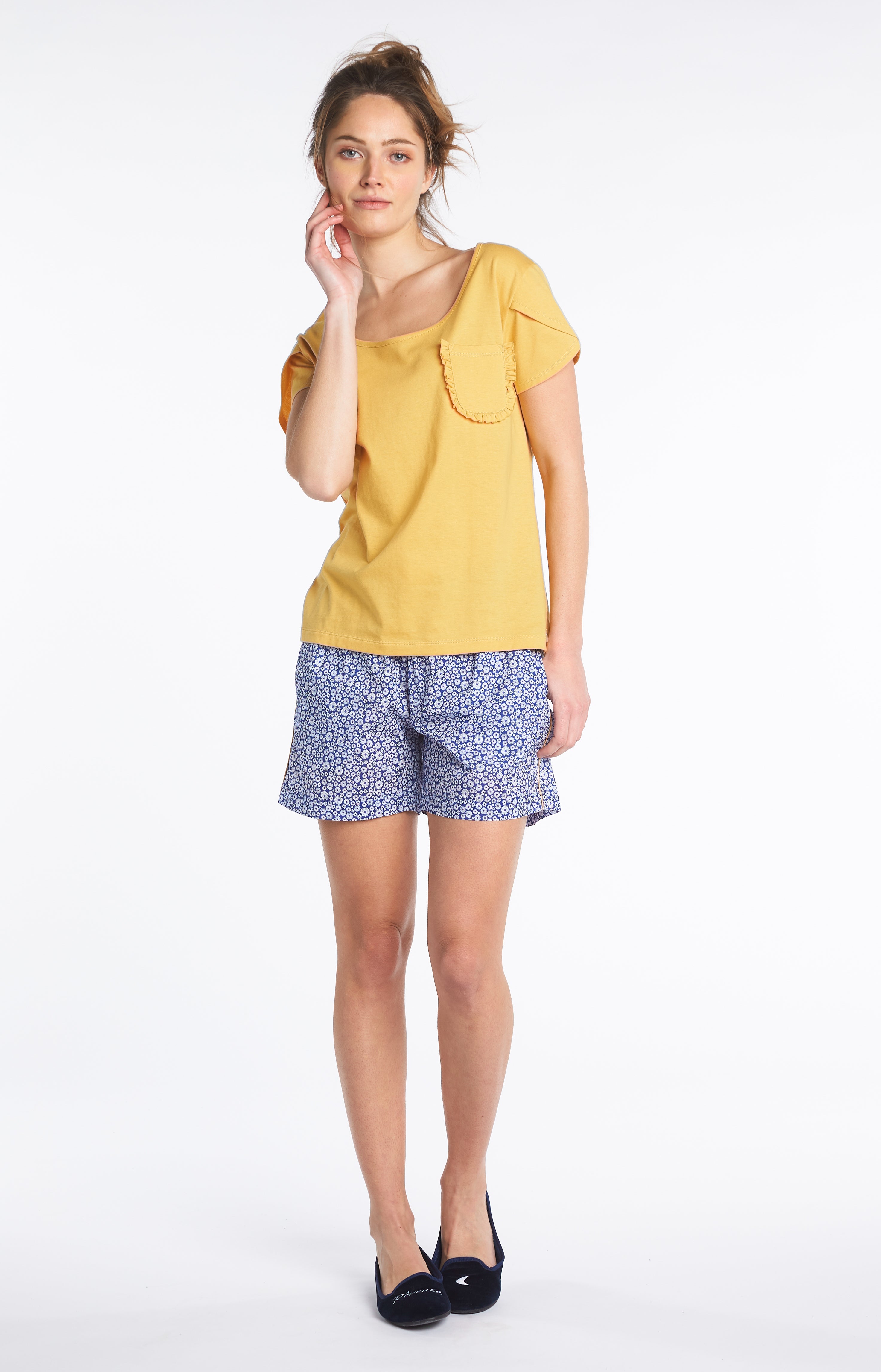 Short Femme Marguerite Bleu 1