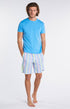 Tee-shirt Homme uni Bleu 27