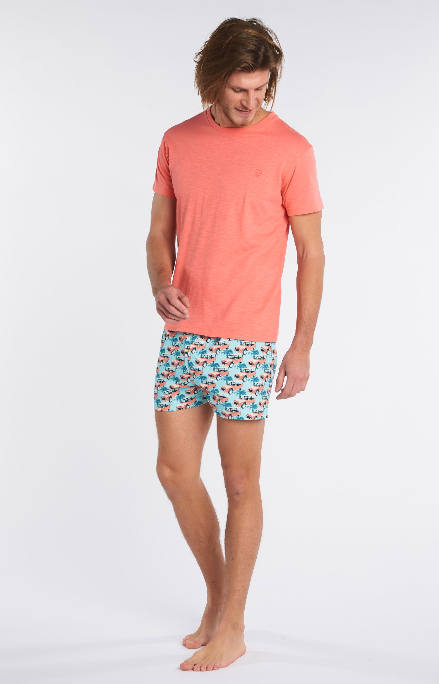 Tee-shirt Homme uni Fraise Rouge 2