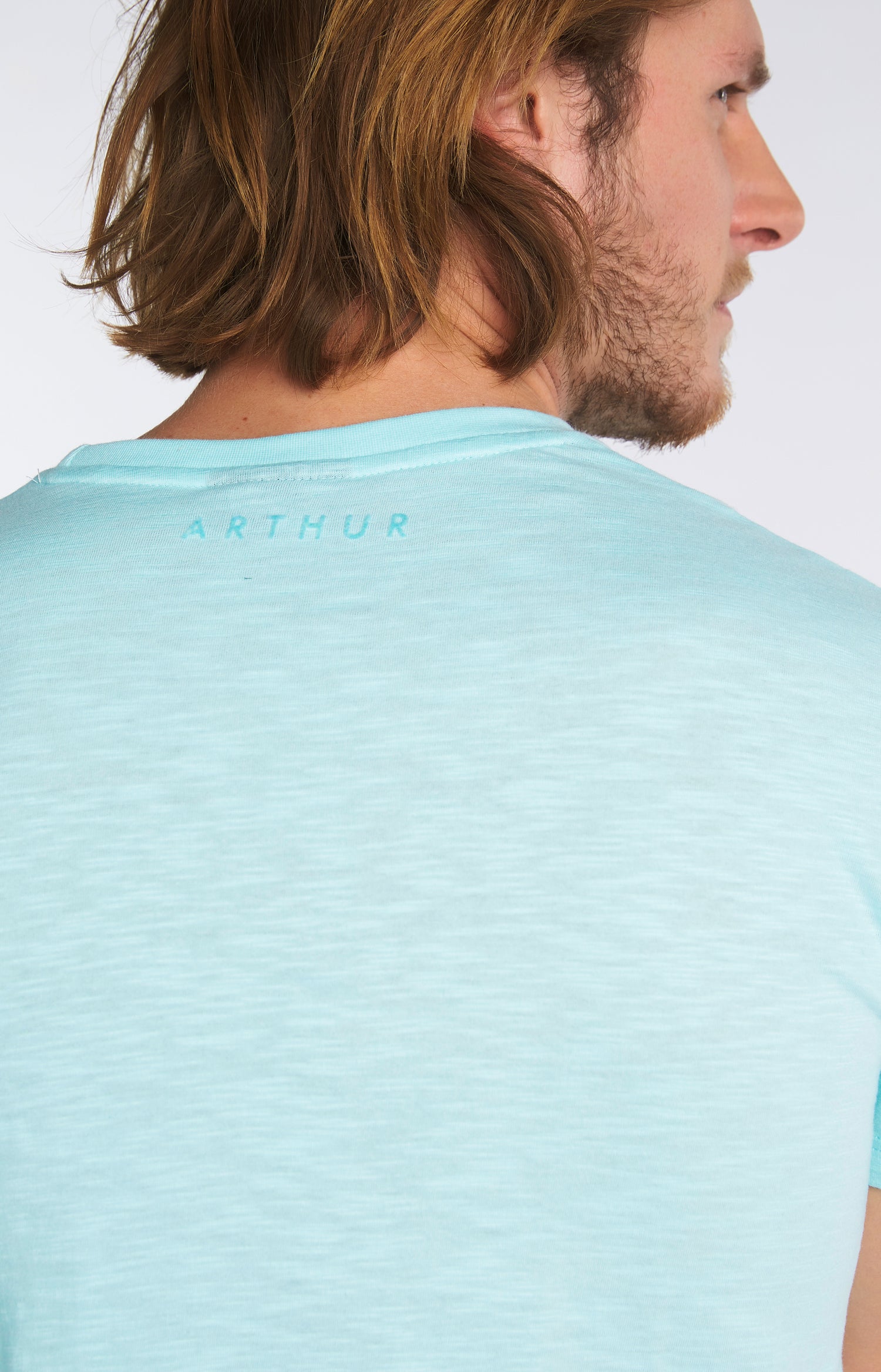 Tee-shirt Homme uni Bleu 38
