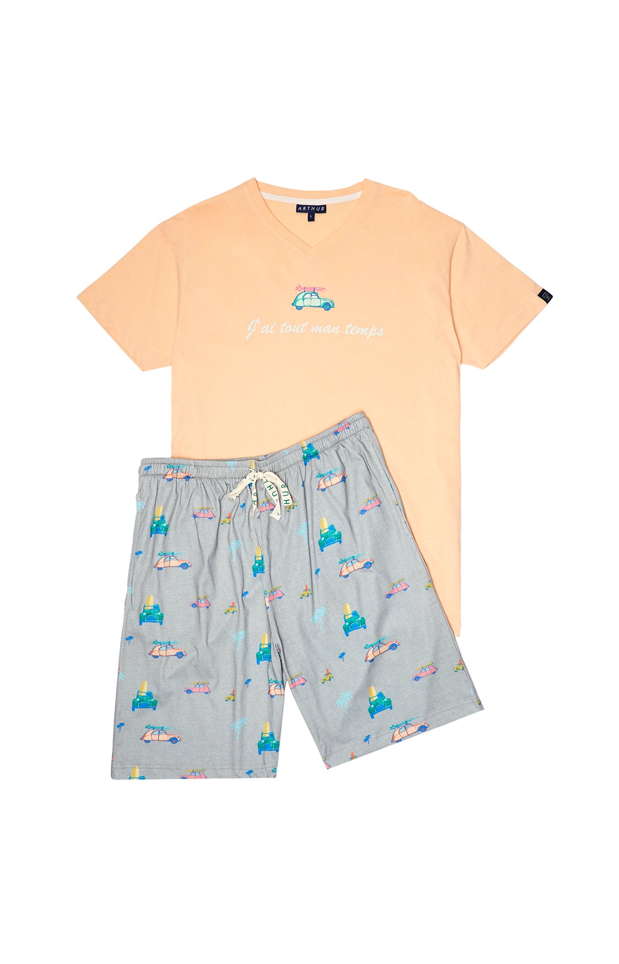 Pyjashort Homme 2CV Gris 3