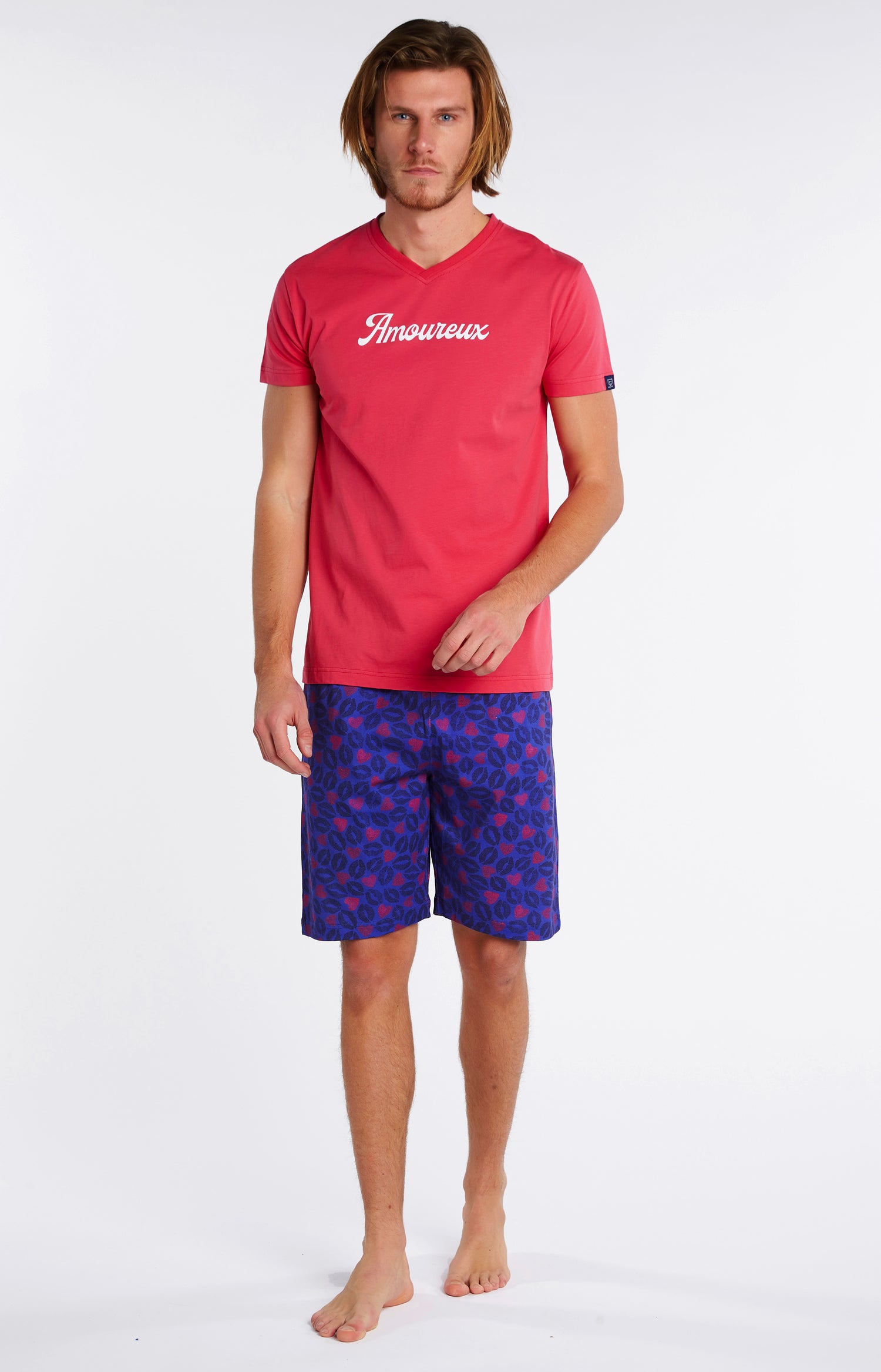 Pyjashort Homme Amoureux Multicolore 1