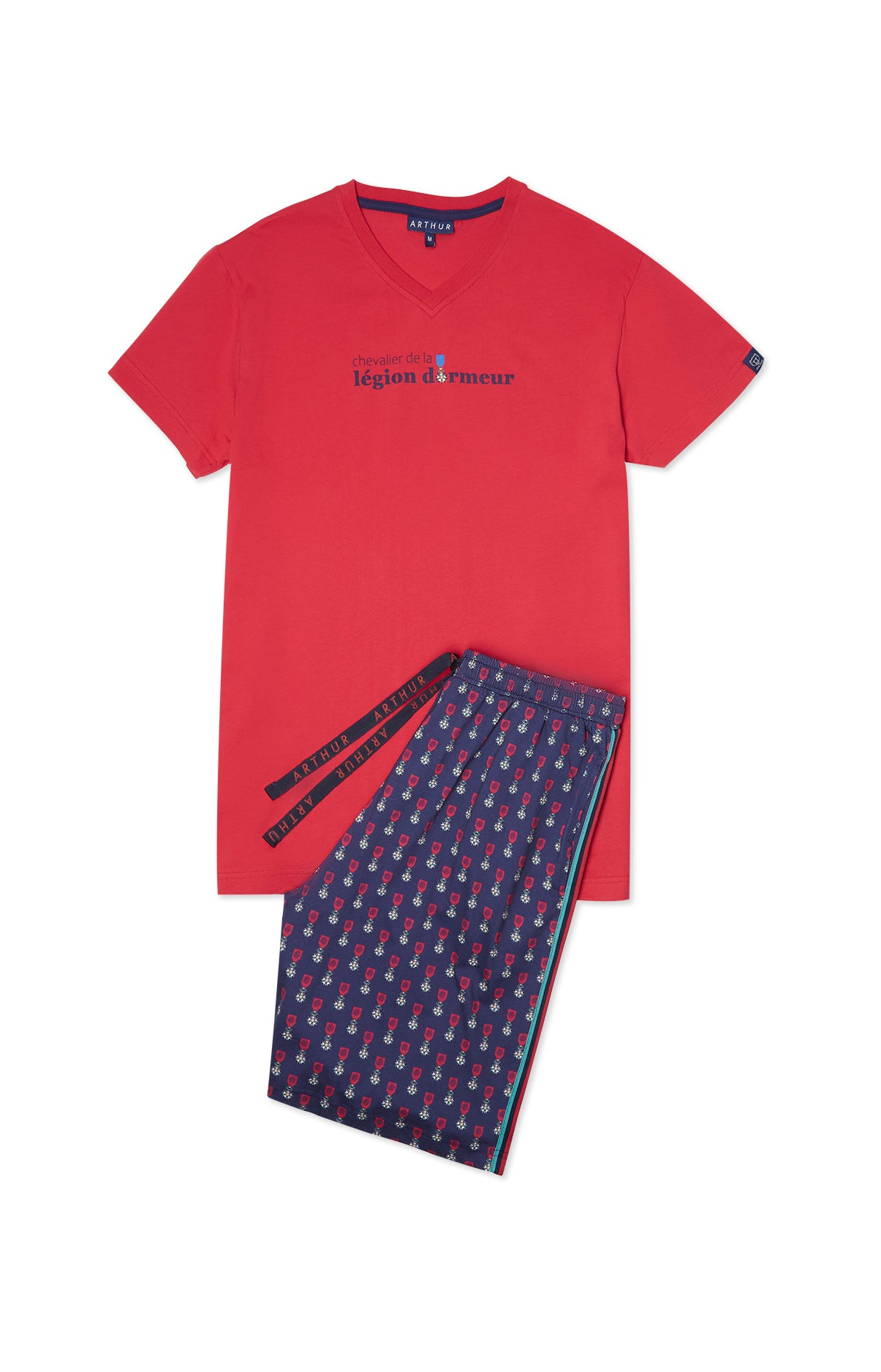 Pyjashort Homme Légion Dormeur Marine 3