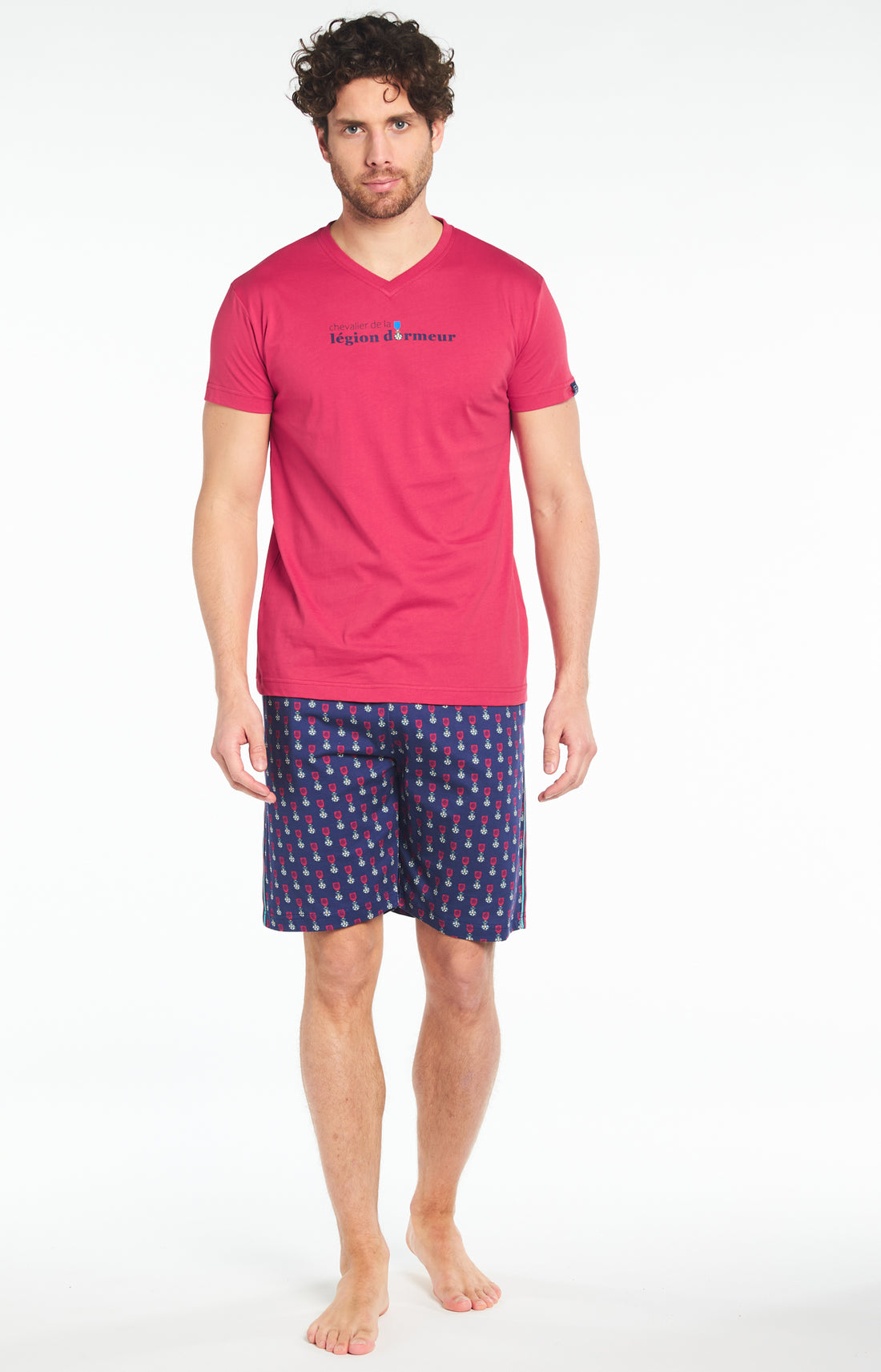 Pyjashort Homme Légion Dormeur Marine 1