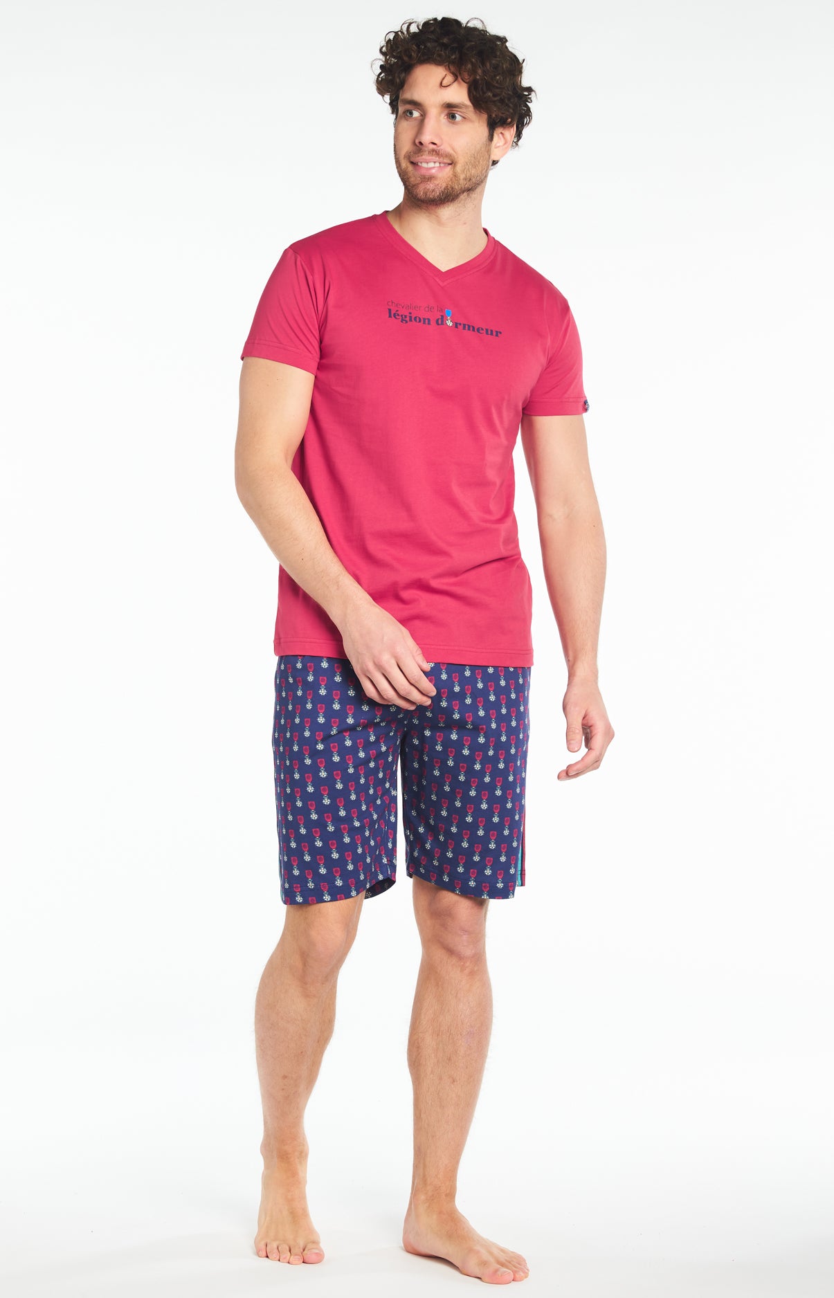 Pyjashort Homme Légion Dormeur Marine 2