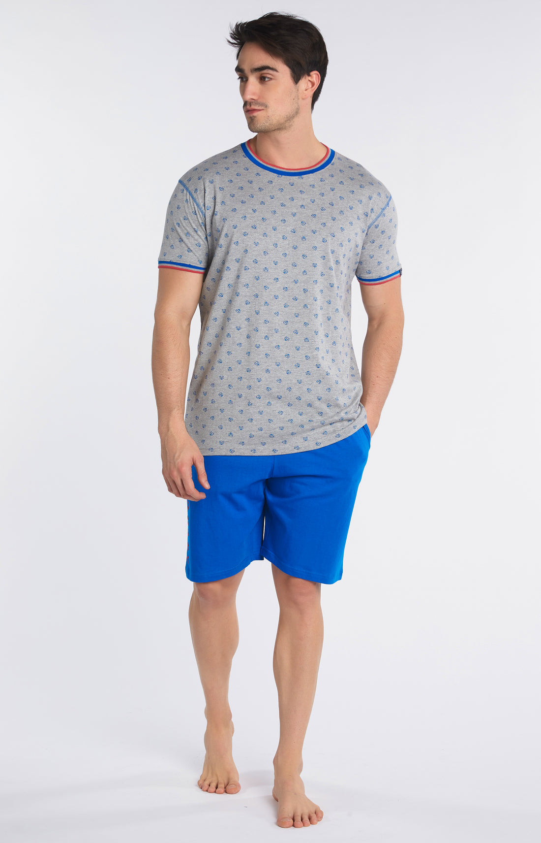 Pyjashort Homme Bleu 2