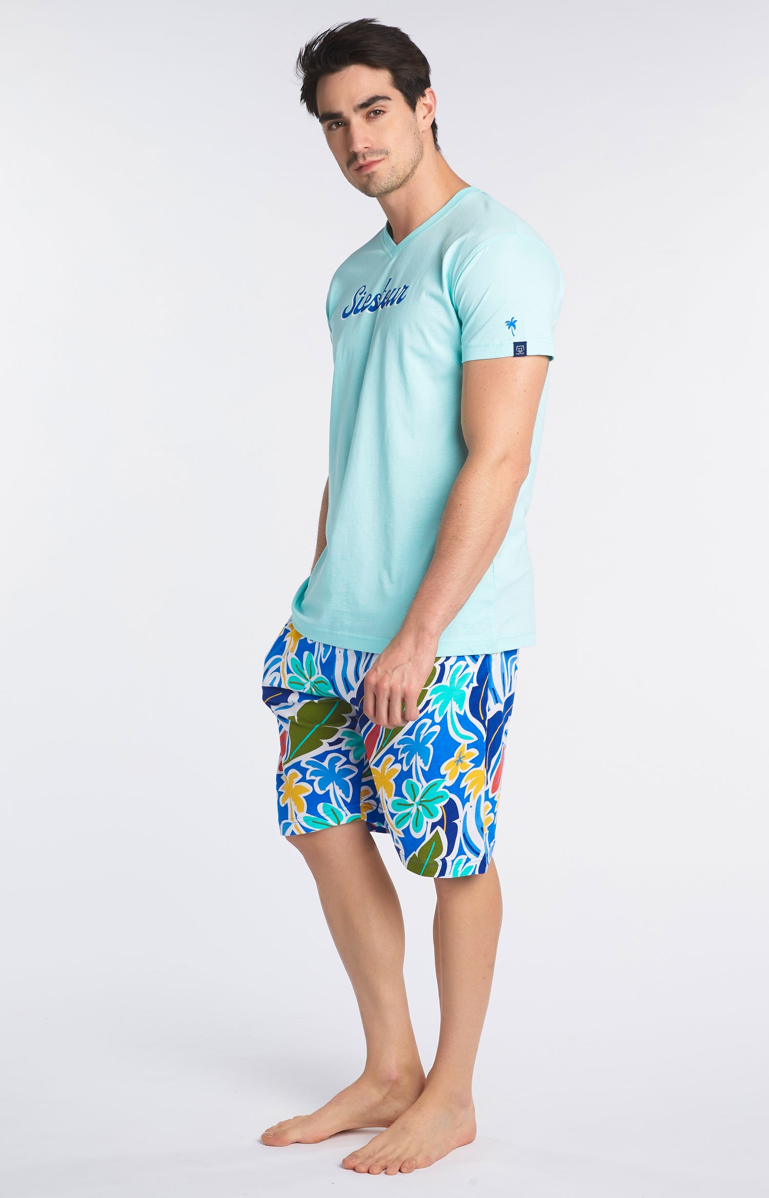 Pyjashort Homme Malibu Bleu 6