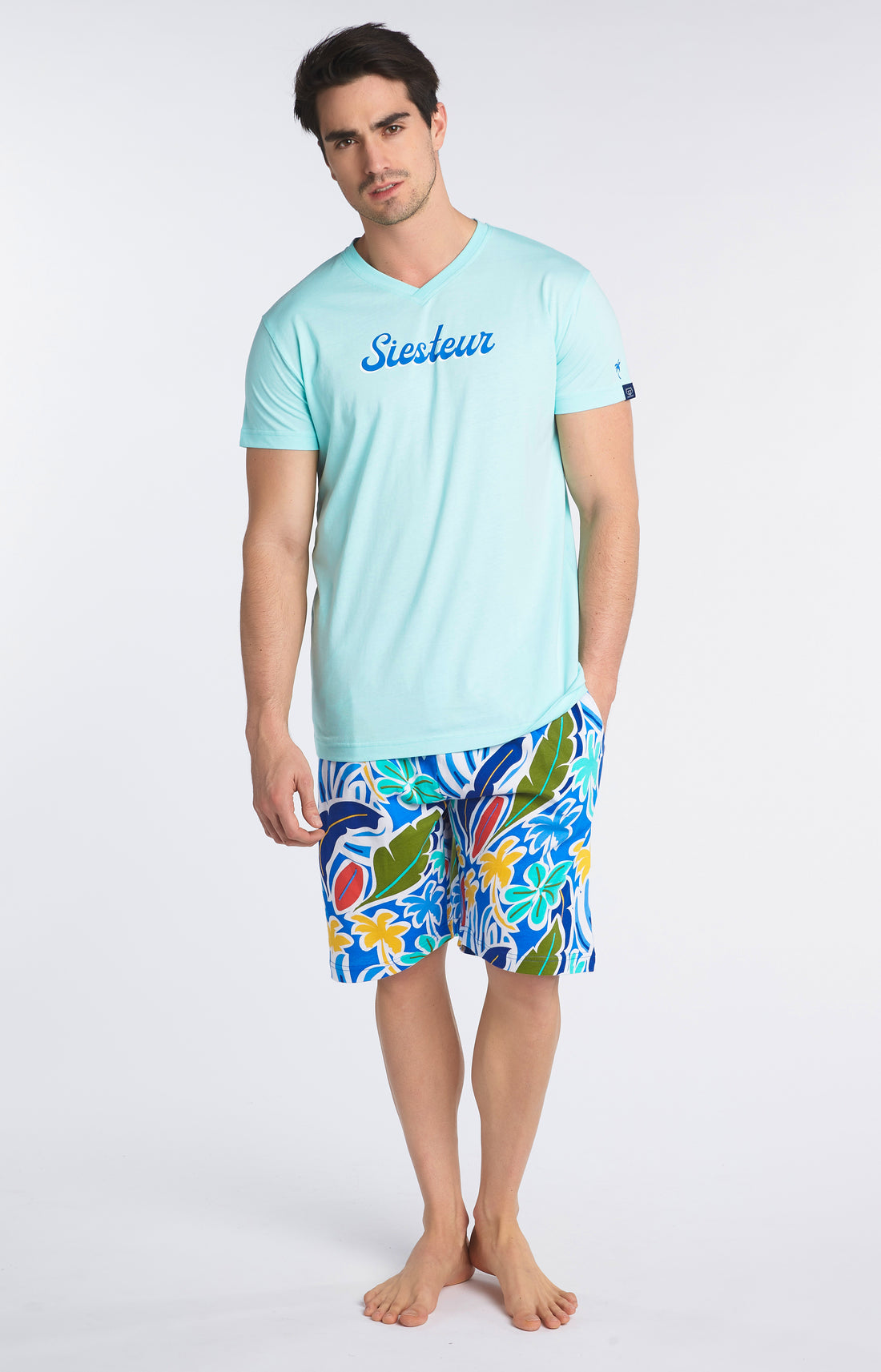 Pyjashort Homme Malibu Bleu 2