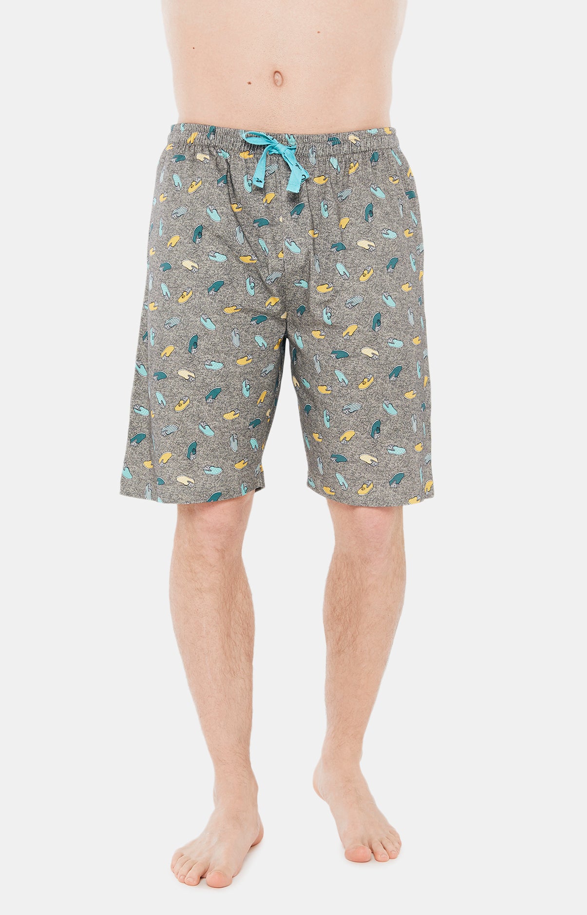 Pyjashort Homme Pantouflard Gris 5